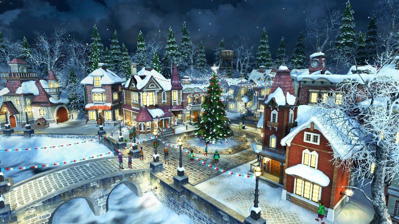 Snow Village Christmas Wallpaper Free Snow Village Christmas Background
