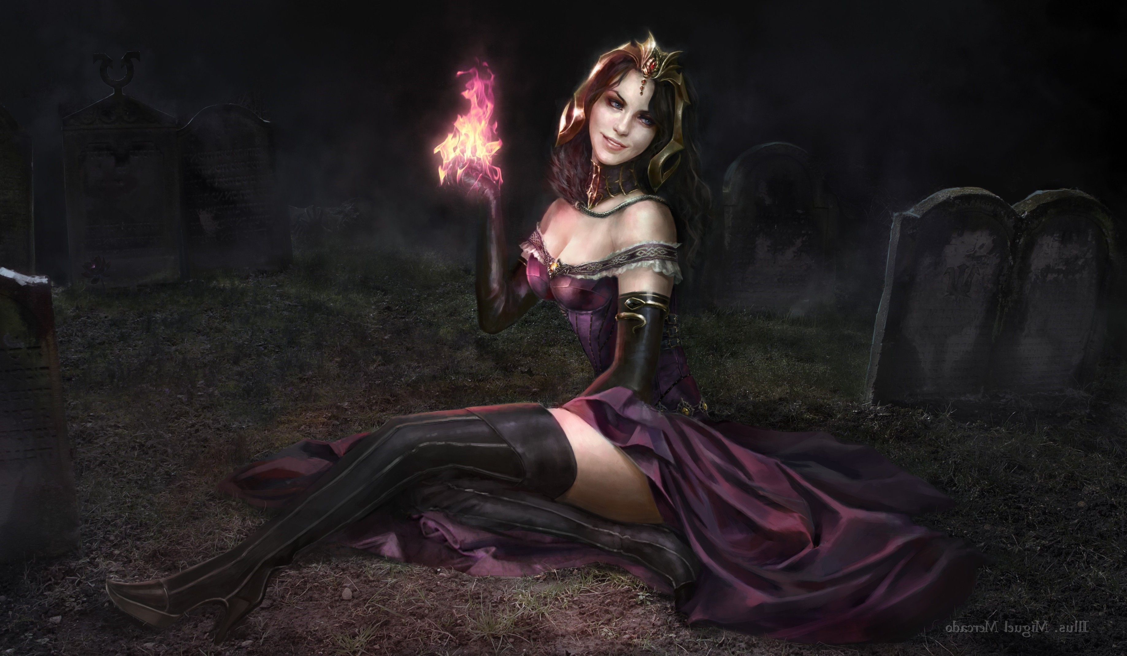 fantasy Art, Liliana Vess, Magic: The Gathering Wallpaper HD / Desktop and Mobile Background