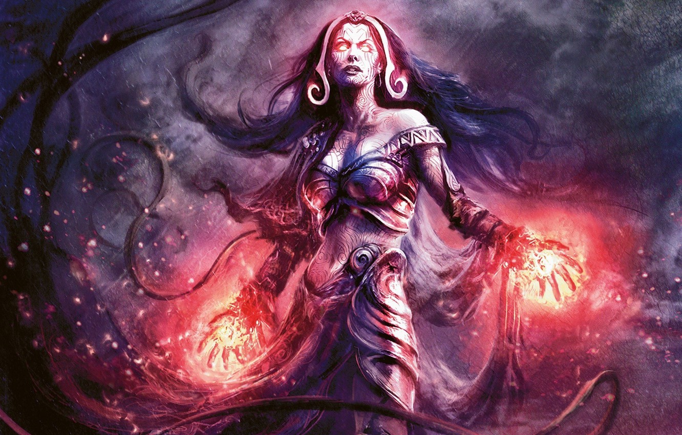 Wallpaper MAG, Magic The Gathering, Planeswalker, Liliana Of The Vess, Liliana Vess image for desktop, section игры