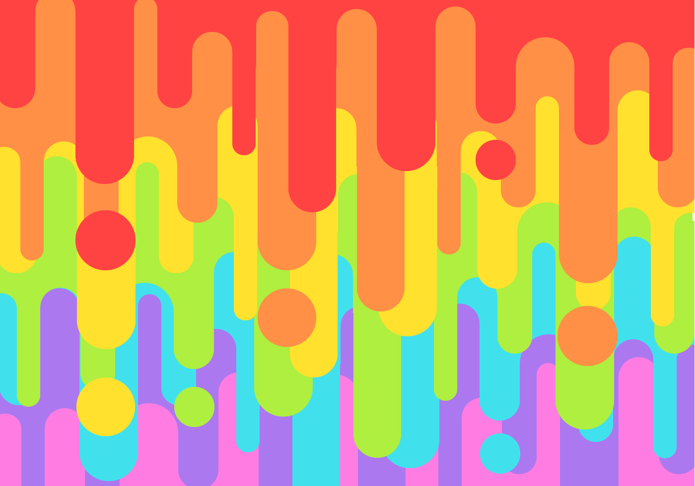 Rainbow Drip Vector Art, Icon, and Graphics for Free Download