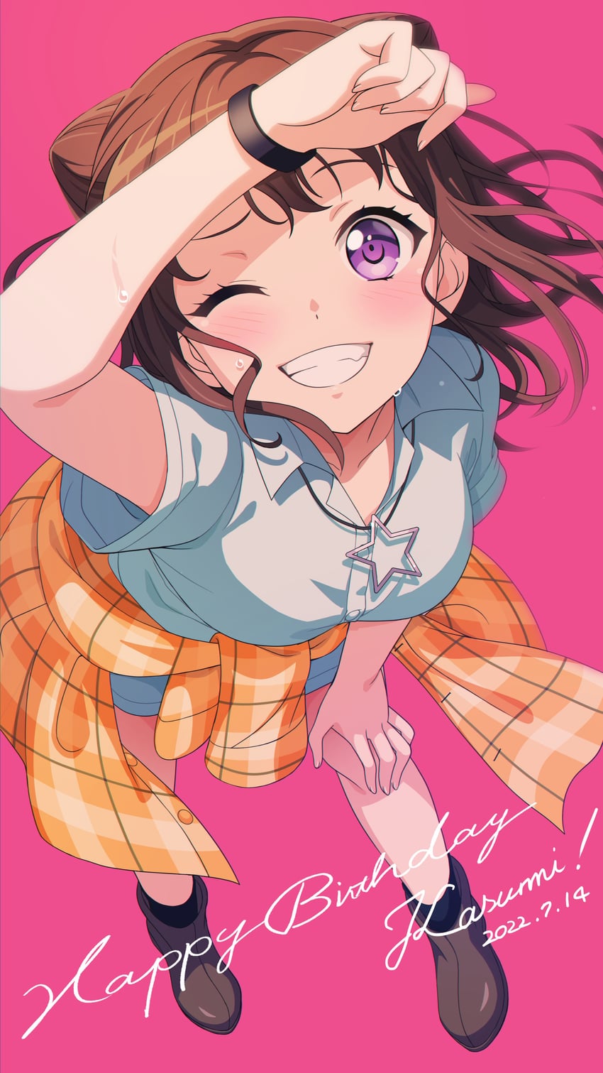 toyama kasumi (bang dream!) drawn