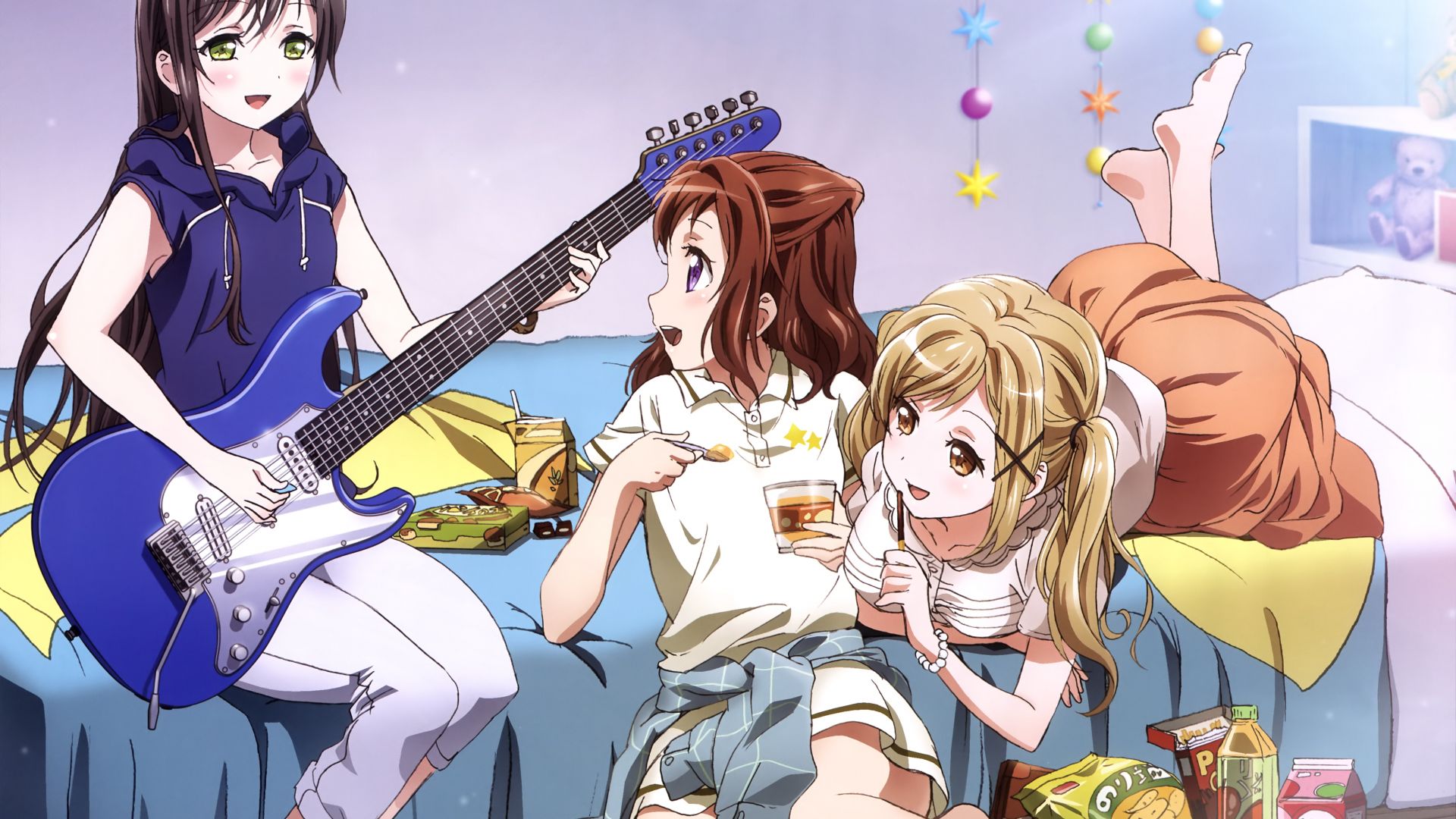 Desktop Wallpaper Ichigaya Arisa, Kasumi Toyama, Tae Hanazono, Ban G Dream!, Anime Girls, HD Image, Picture, Background, N9 20a