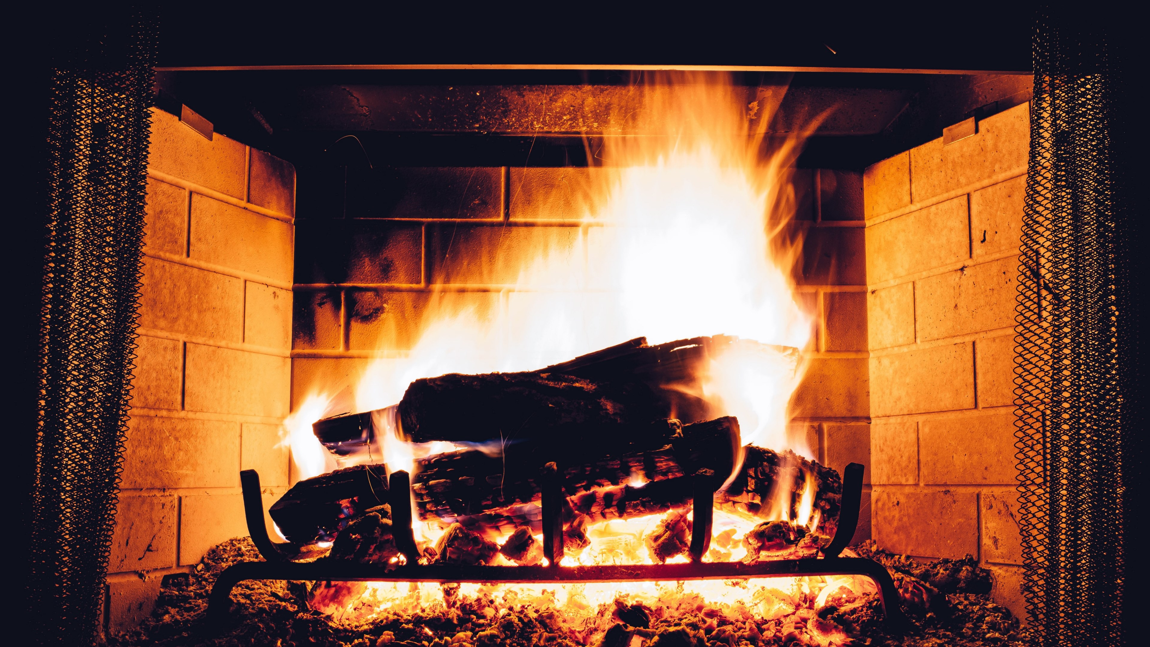 Wallpaper / ember winter hot and warm HD 4k wallpaper free download