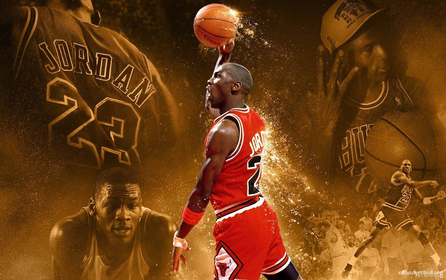 Download The legendary Michael Jordan is the cover athlete for NBA 2K16 Wallpaper