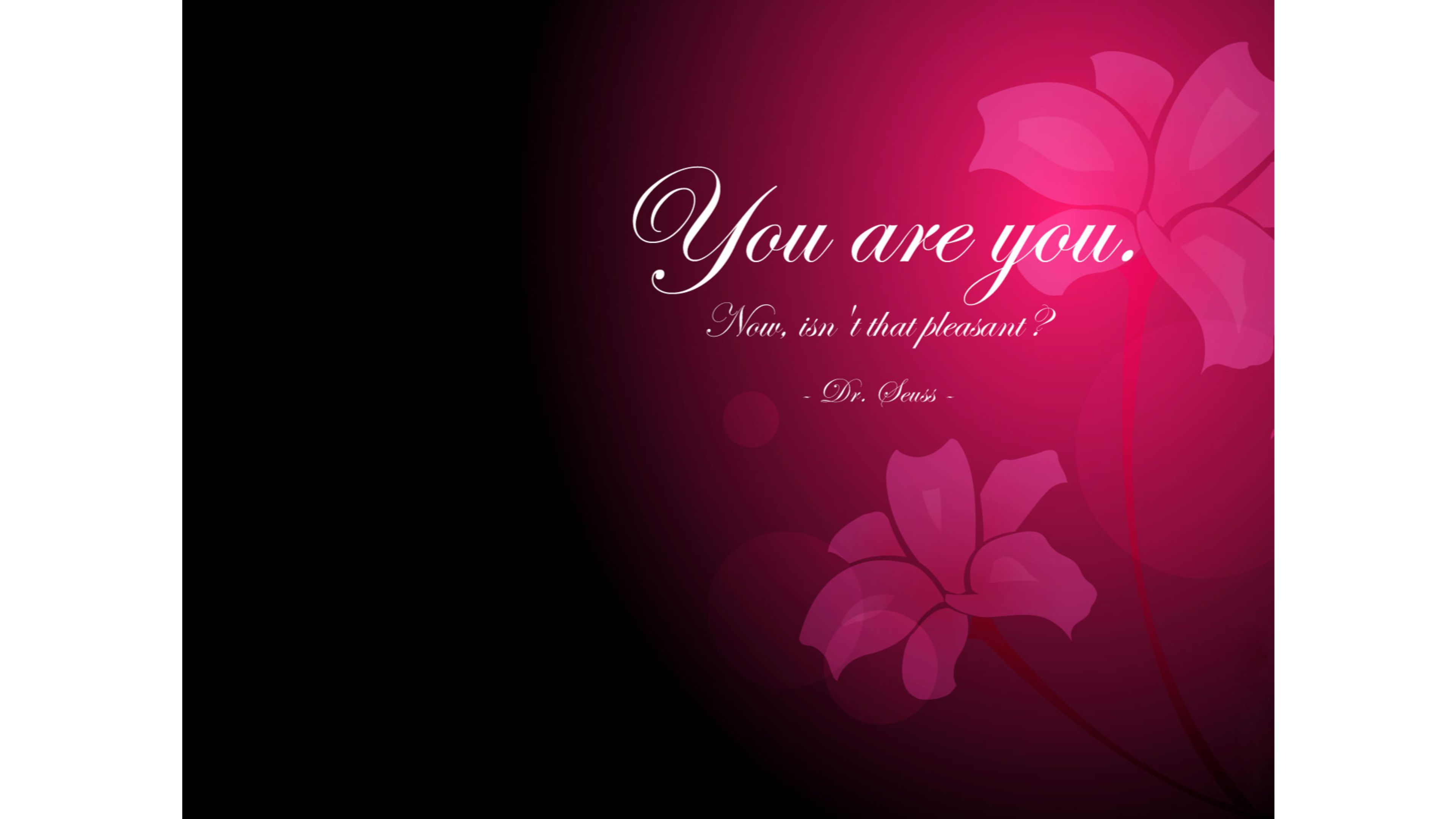 You Are You Inspirational Quote 4K wallpaper