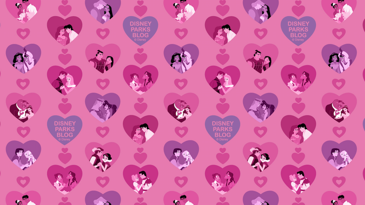Happy Valentine's Day! To celebrate this special day, we had artist Ashley Taylor create this sp. Disney valentines, Digital wallpaper, Cute wallpaper background
