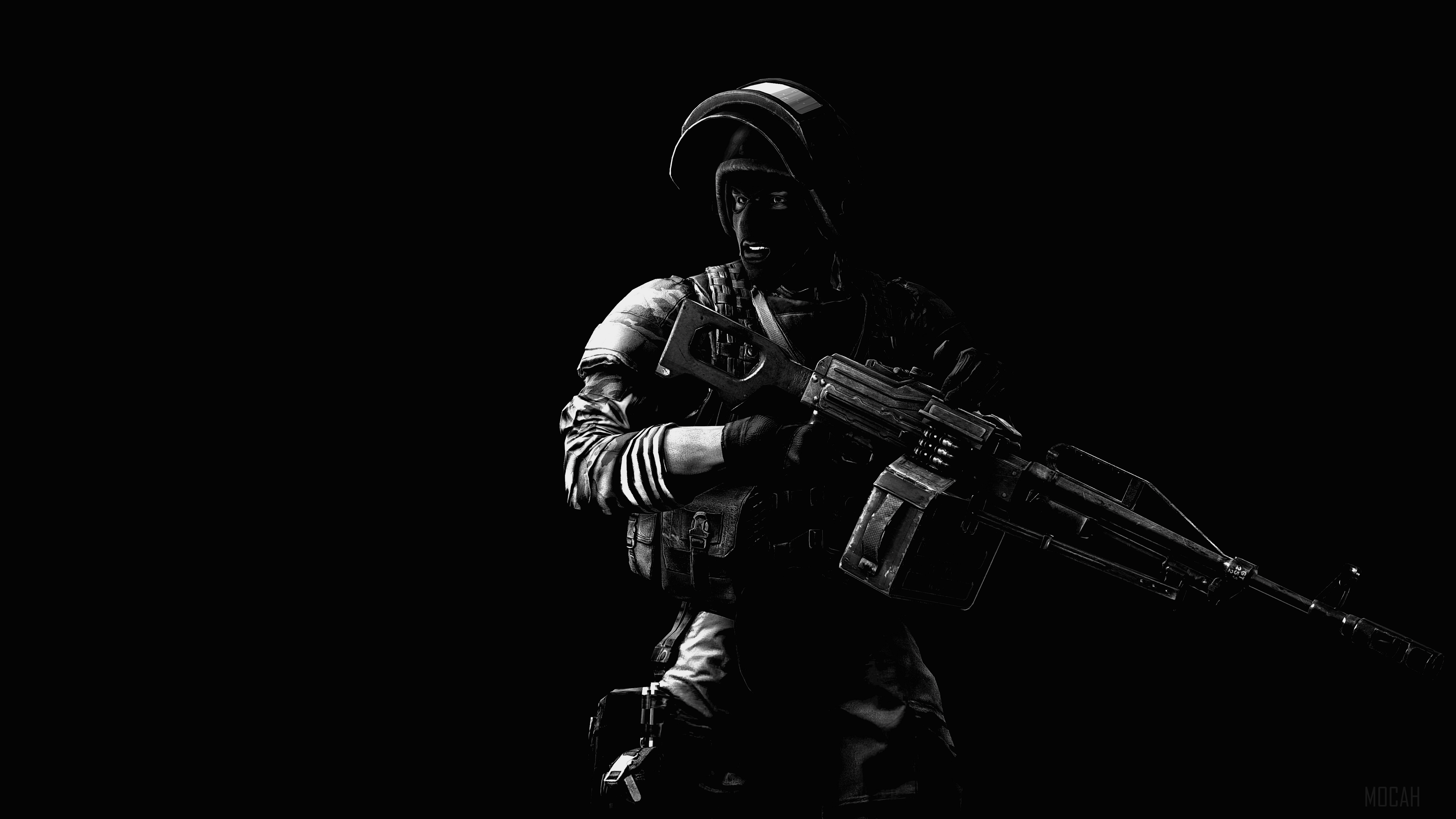 Battlefield Machine Gun, Soldier 4k Gallery HD Wallpaper