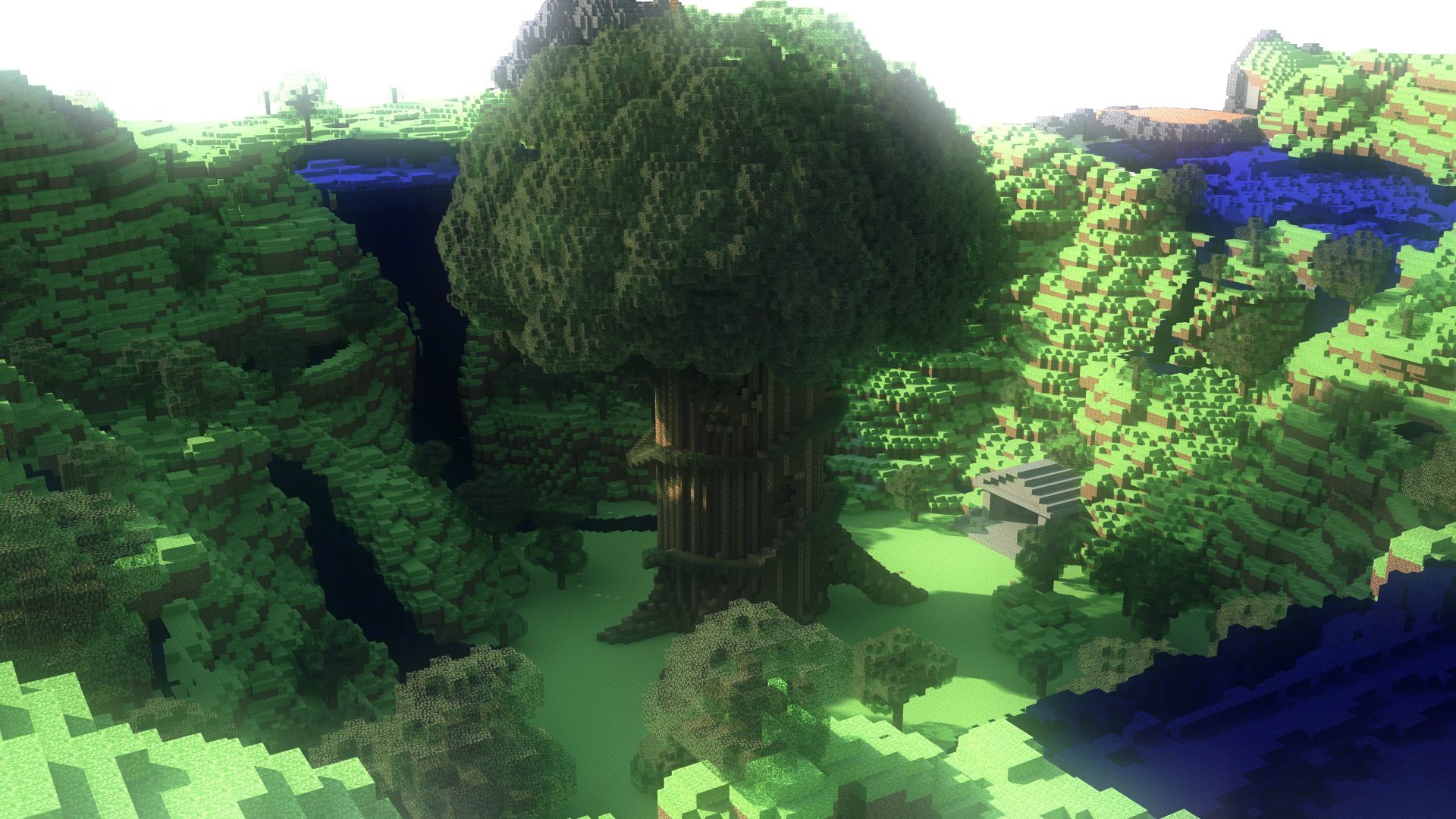 My Minecraft Treehouse (1920 × 1080) • R Wallpaper. Wallpaper, Wallpaper Crafts, Minecraft Creations