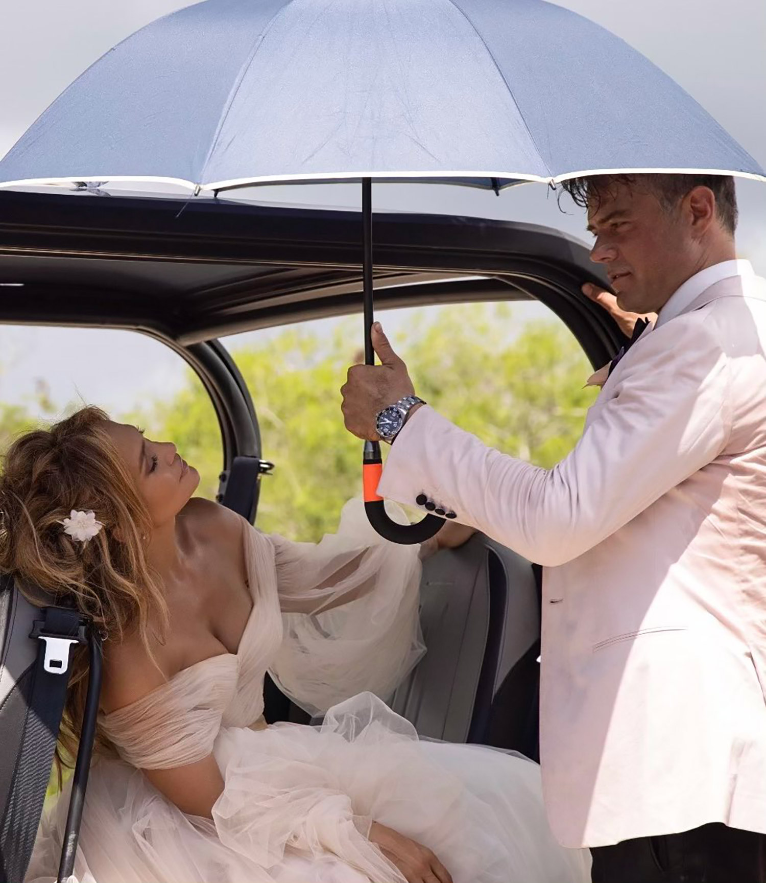 Jennifer Lopez shares first Shotgun Wedding photo with Josh Duhamel