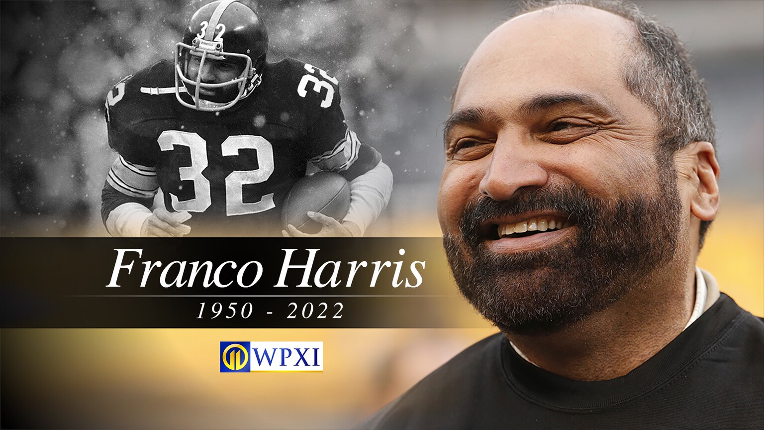 Pittsburgh Steelers Franco Harris Running Back NFL Football Art 8x10 to  48x36 Art Print