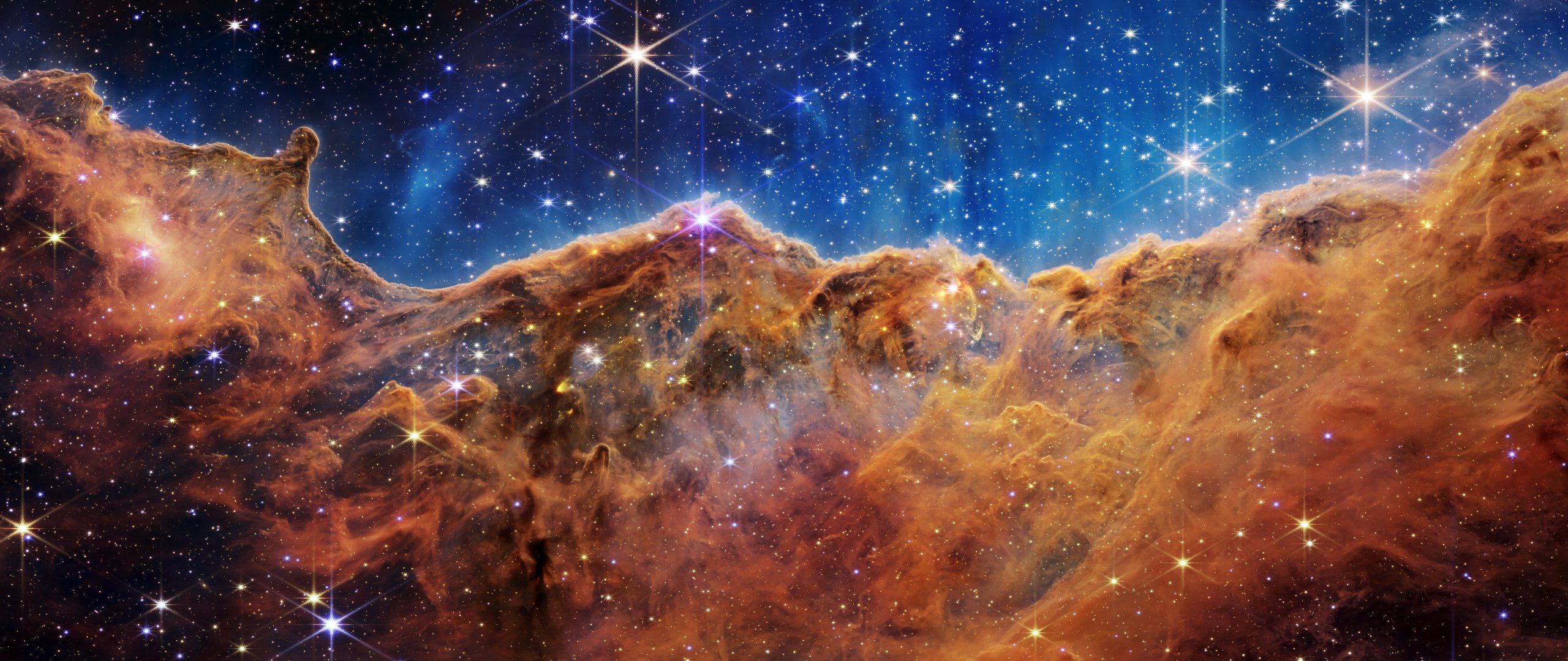 Carina Nebula Wallpaper 4K, Cosmic Cliffs, Space