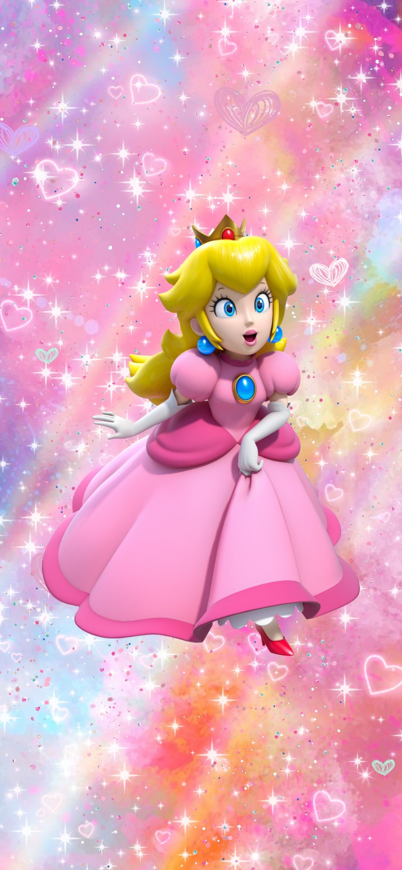 Nintendo Princess Peach aesthetic phone background wallpaper. Nintendo princess, Princess peach, Super princess peach
