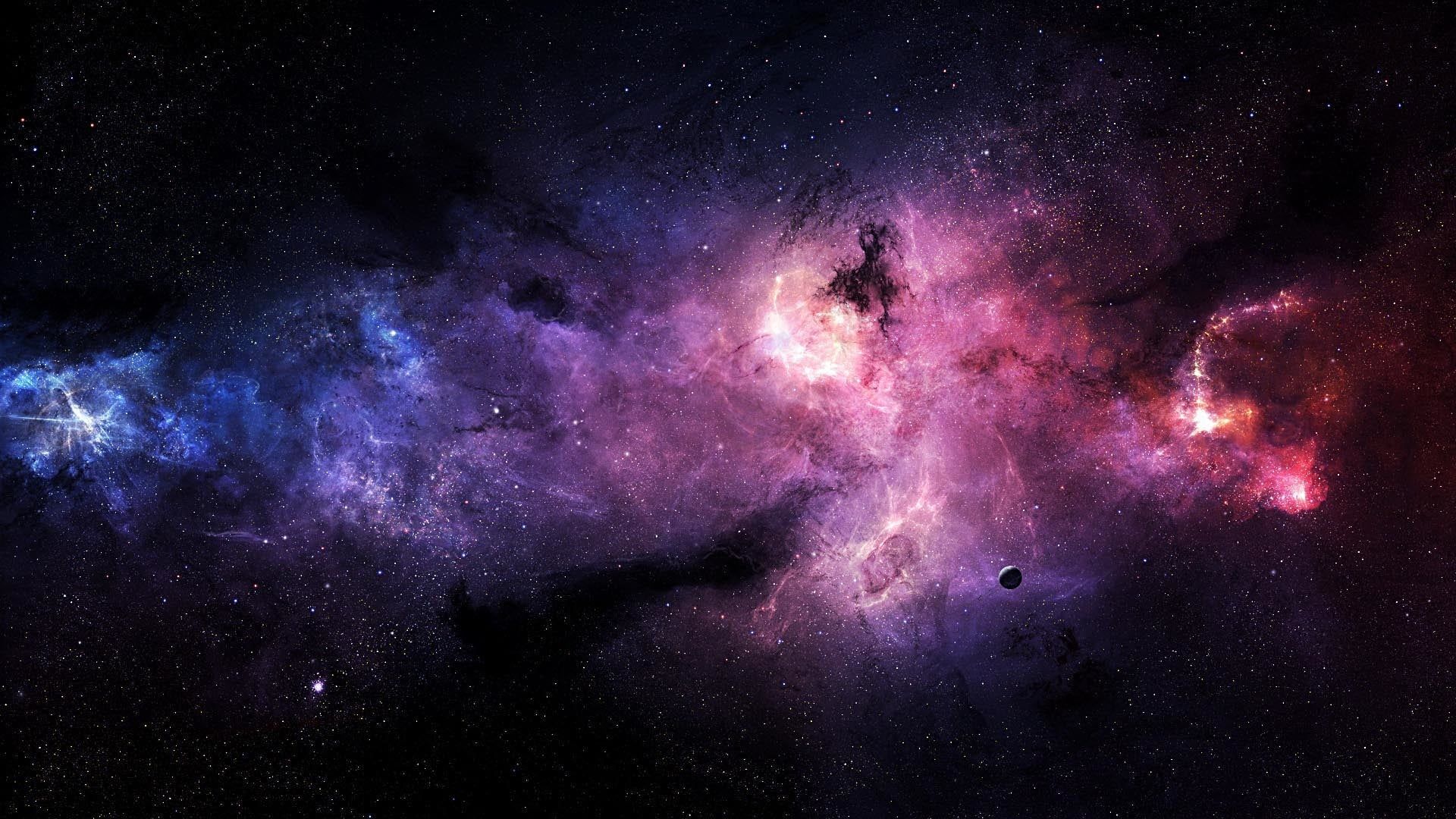 galaxy wallpaper #space #galaxy #pink #blue #colorful #nebula digital art #stars space art. Fond ecran galaxie, Belle photographie de paysage, Photo ciel étoilé