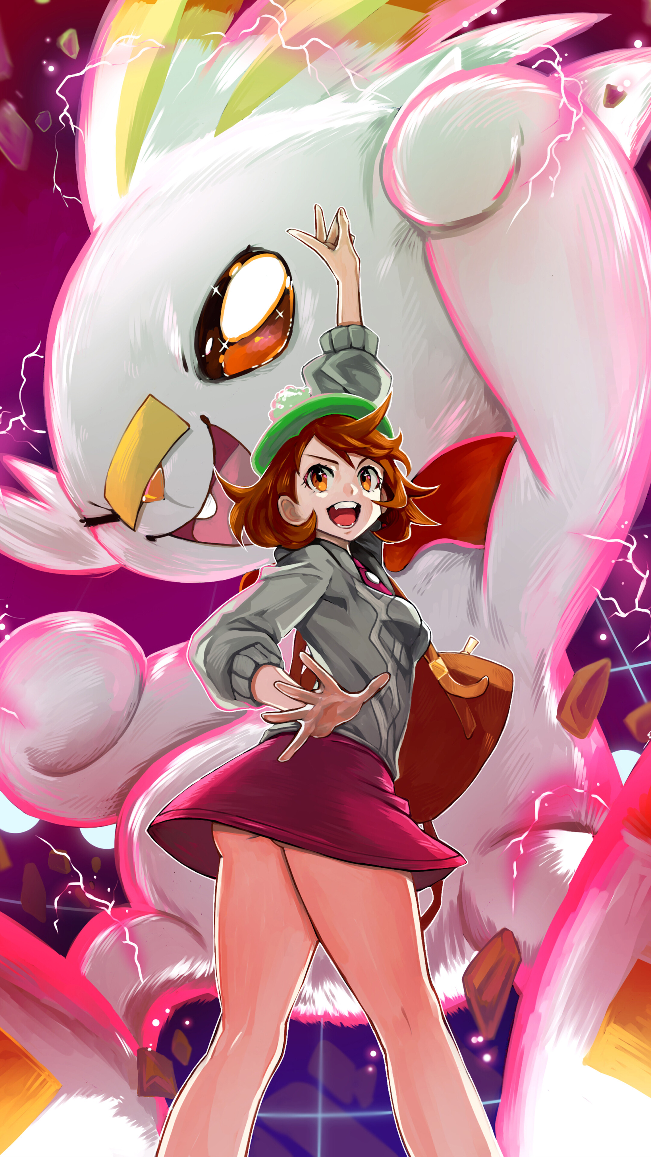 Scorbunny, Dynamax, Pokemon Sword and Shield, 4k Gallery HD Wallpaper