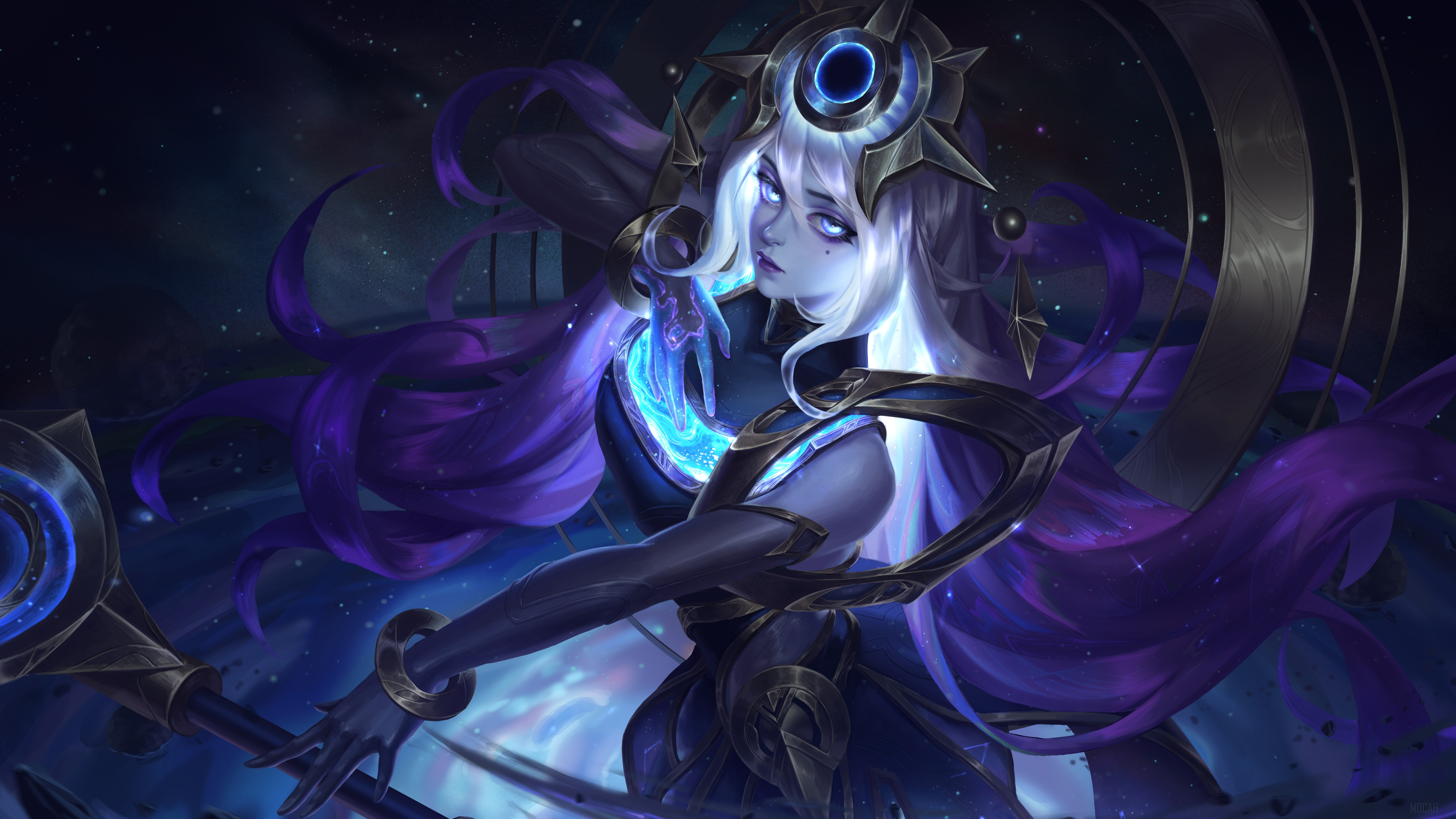 Cosmic, Lux, LoL, League of Legends, Video Game, Art 4k Gallery HD Wallpaper