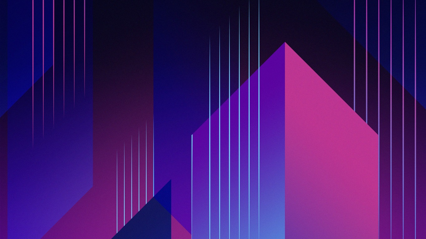 3D Sharp lines Vector HD Wallpaper