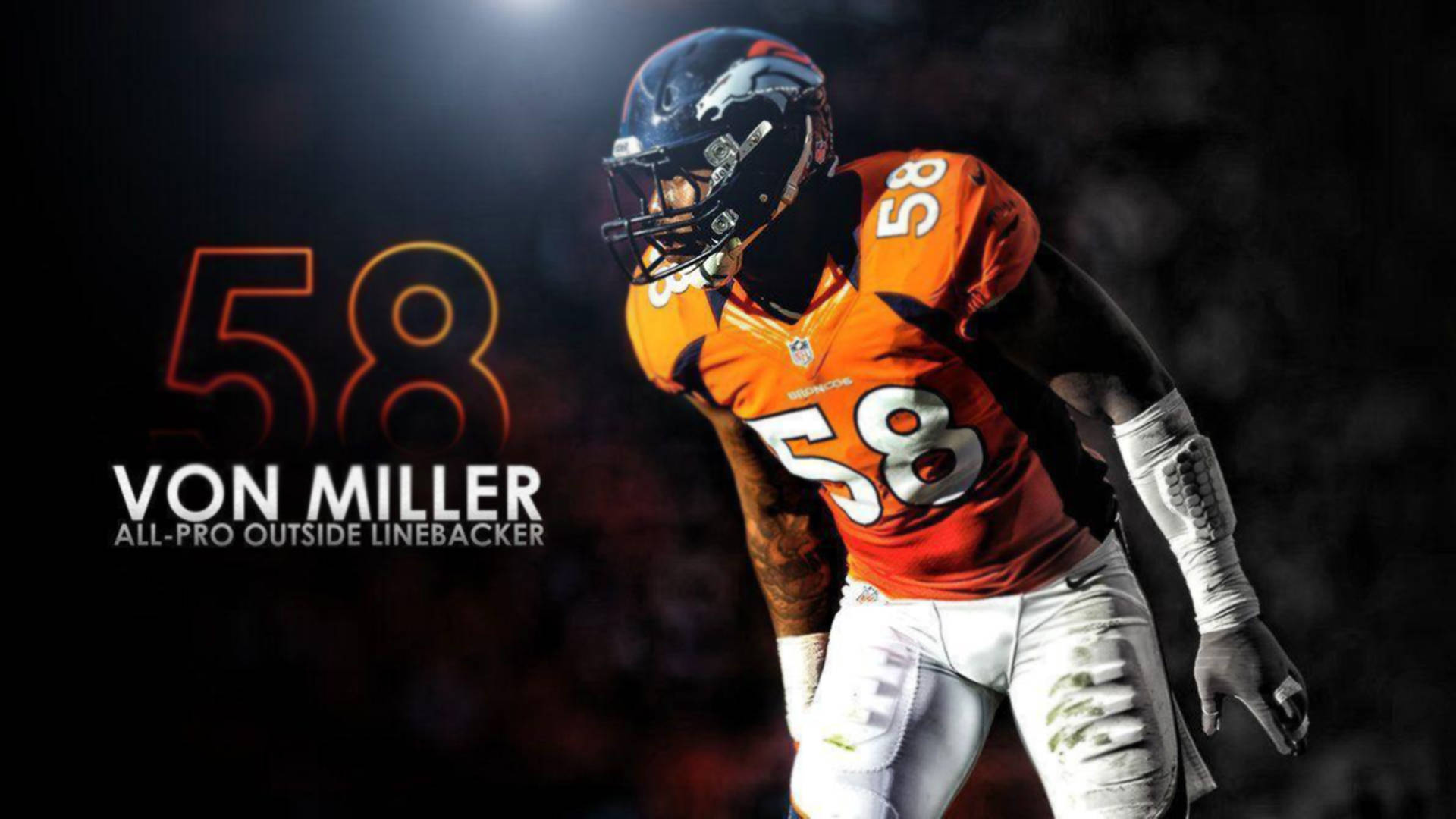 Download Von Miller Outside Linebacker Wallpaper