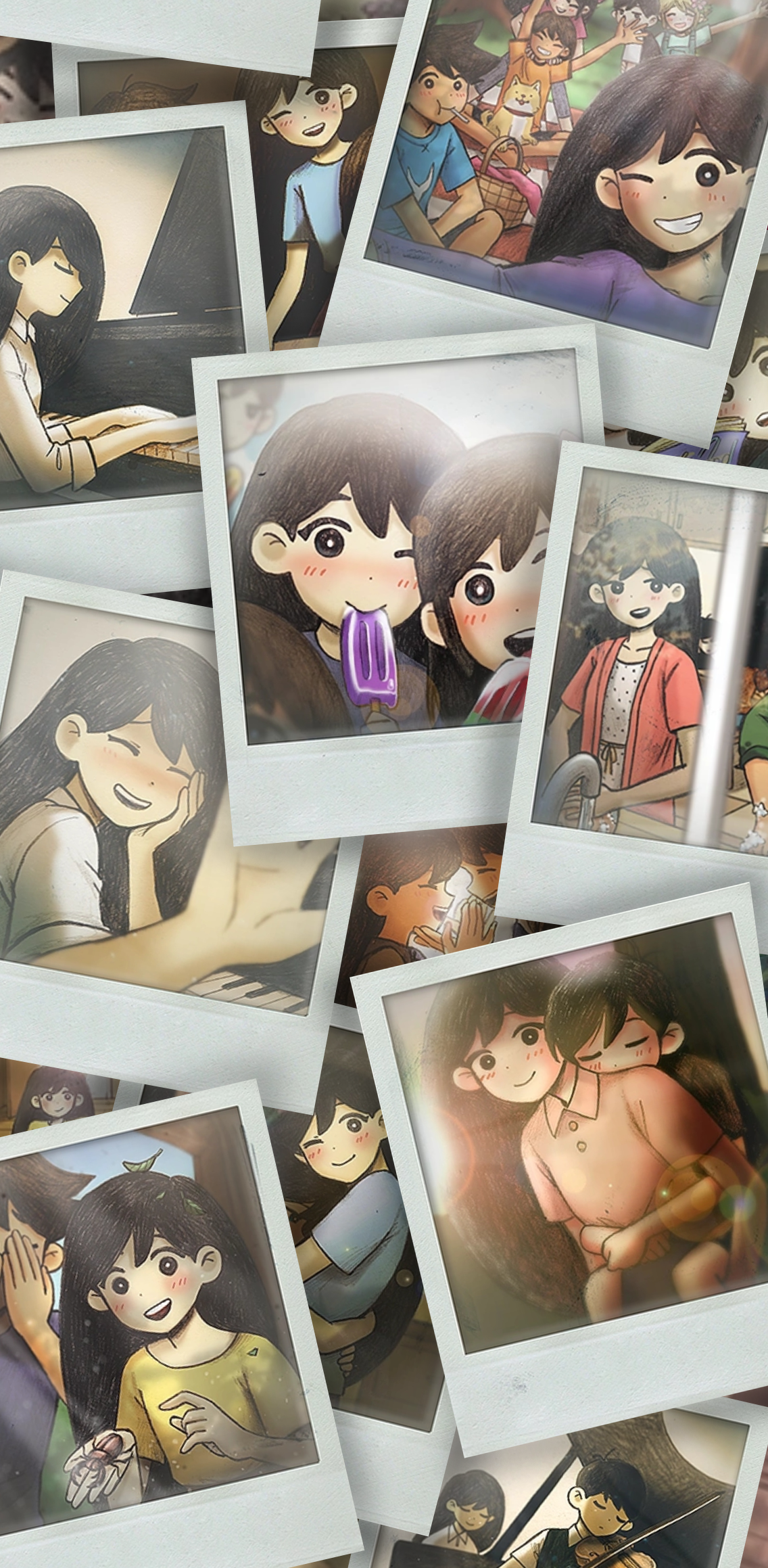 I made a phone wallpaper with Mari, feel free to use it!