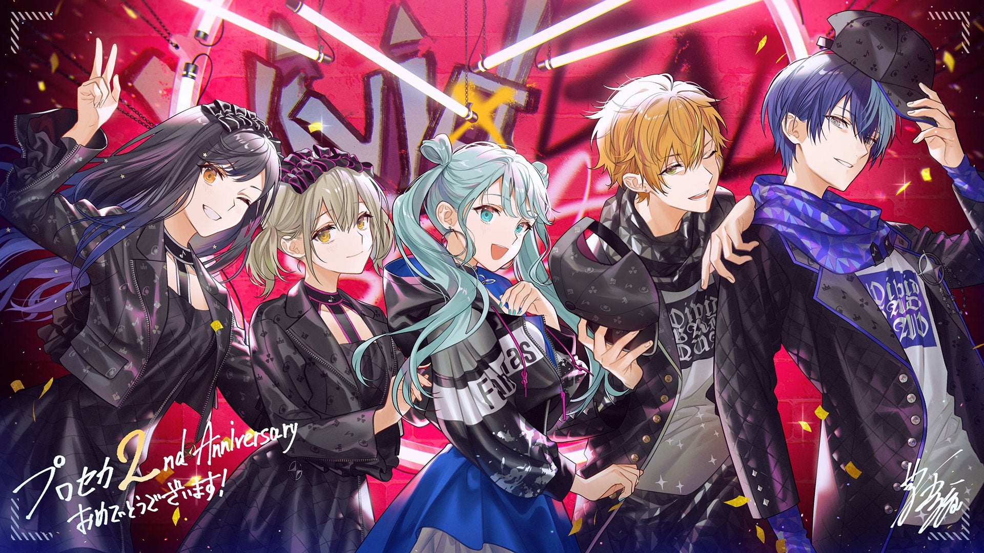 VIVID BAD SQUAD Illustration for 2nd Anniversary from JP Official Twitter