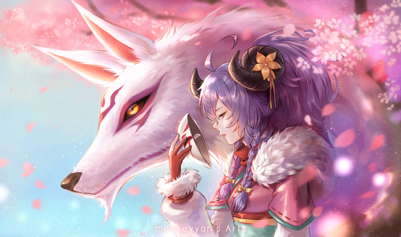 Spirit Blossom Kindred. Champions league of legends, Lol league of legends, League of legends characters