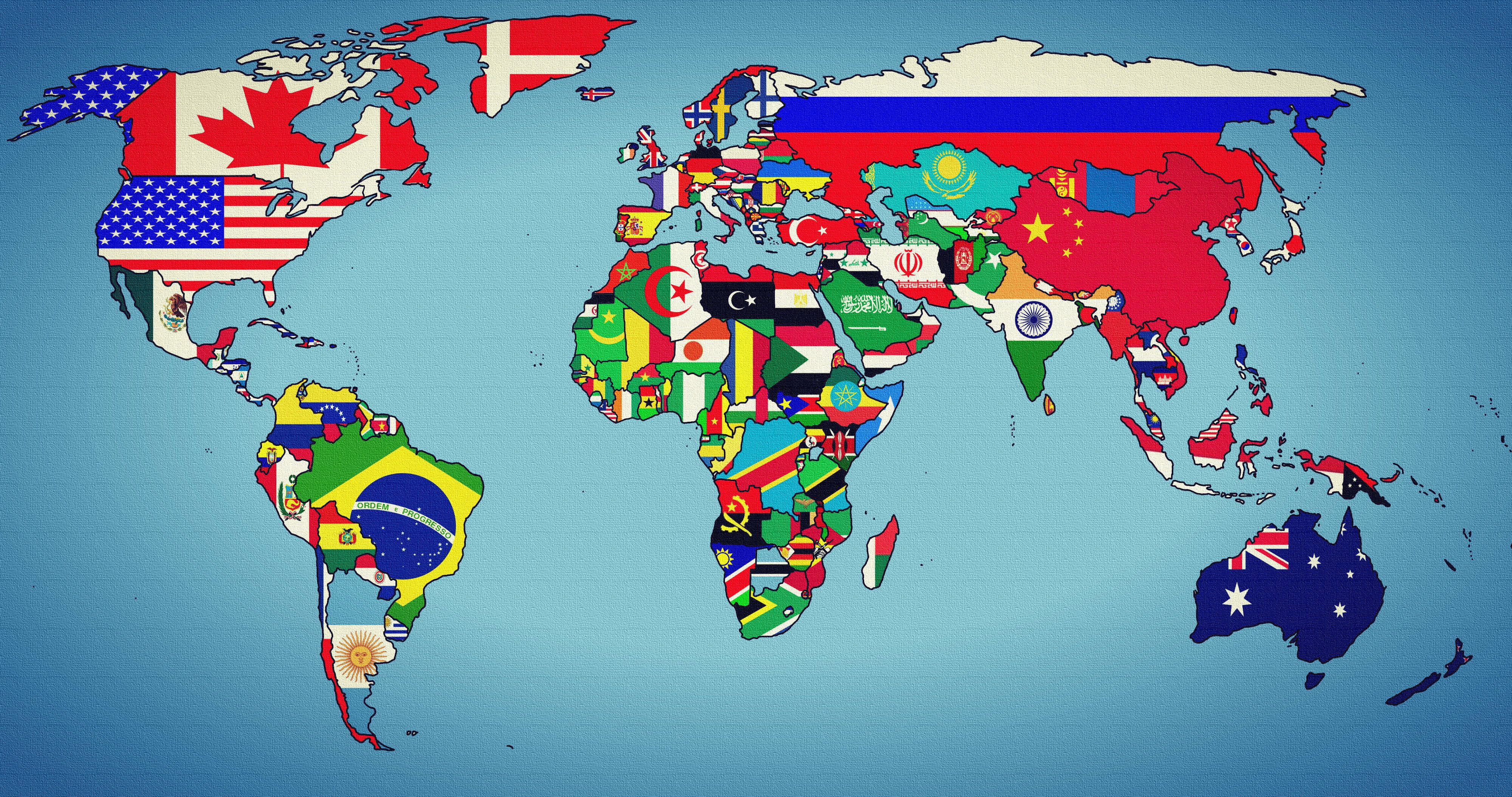 multicolored world map #world #earth #map #states geographic map K # wallpaper #hdwallpaper #desktop. World map painting, World map wallpaper, Europe wallpaper