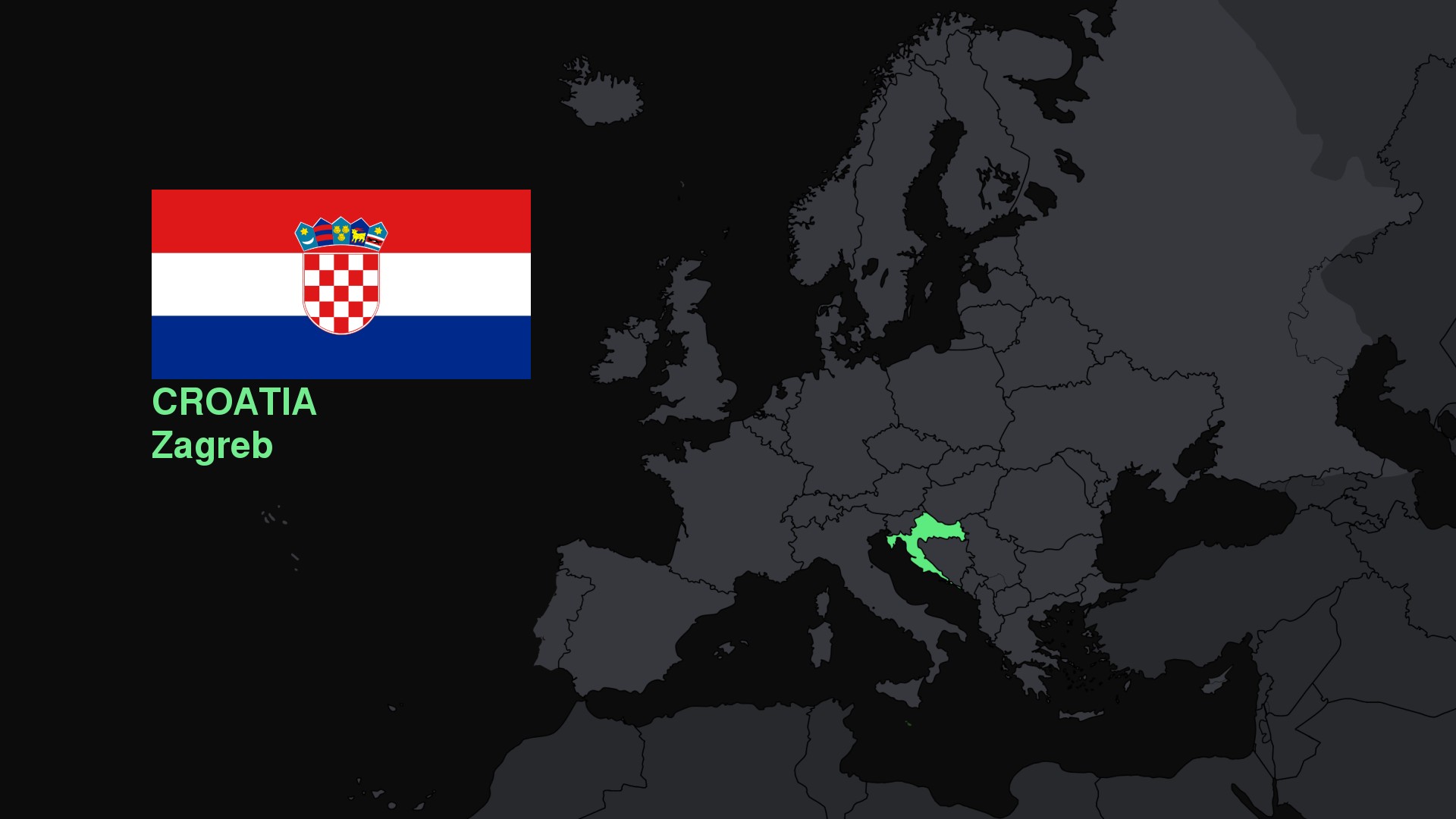 Croatia, Europe, Flag, Map Wallpaper HD / Desktop and Mobile Background