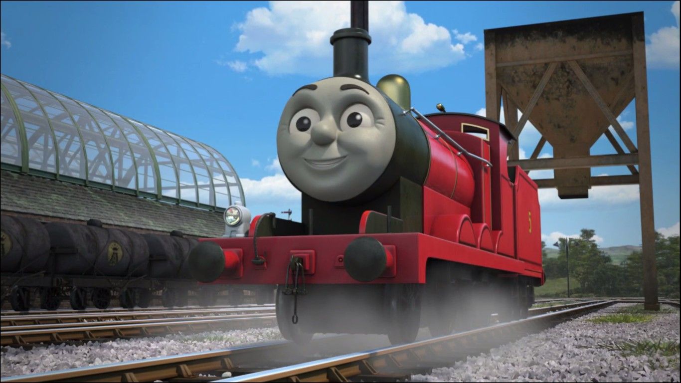 James Thomas and Friends. And so the adventure begins, Thomas the tank engine, Thomas and friends