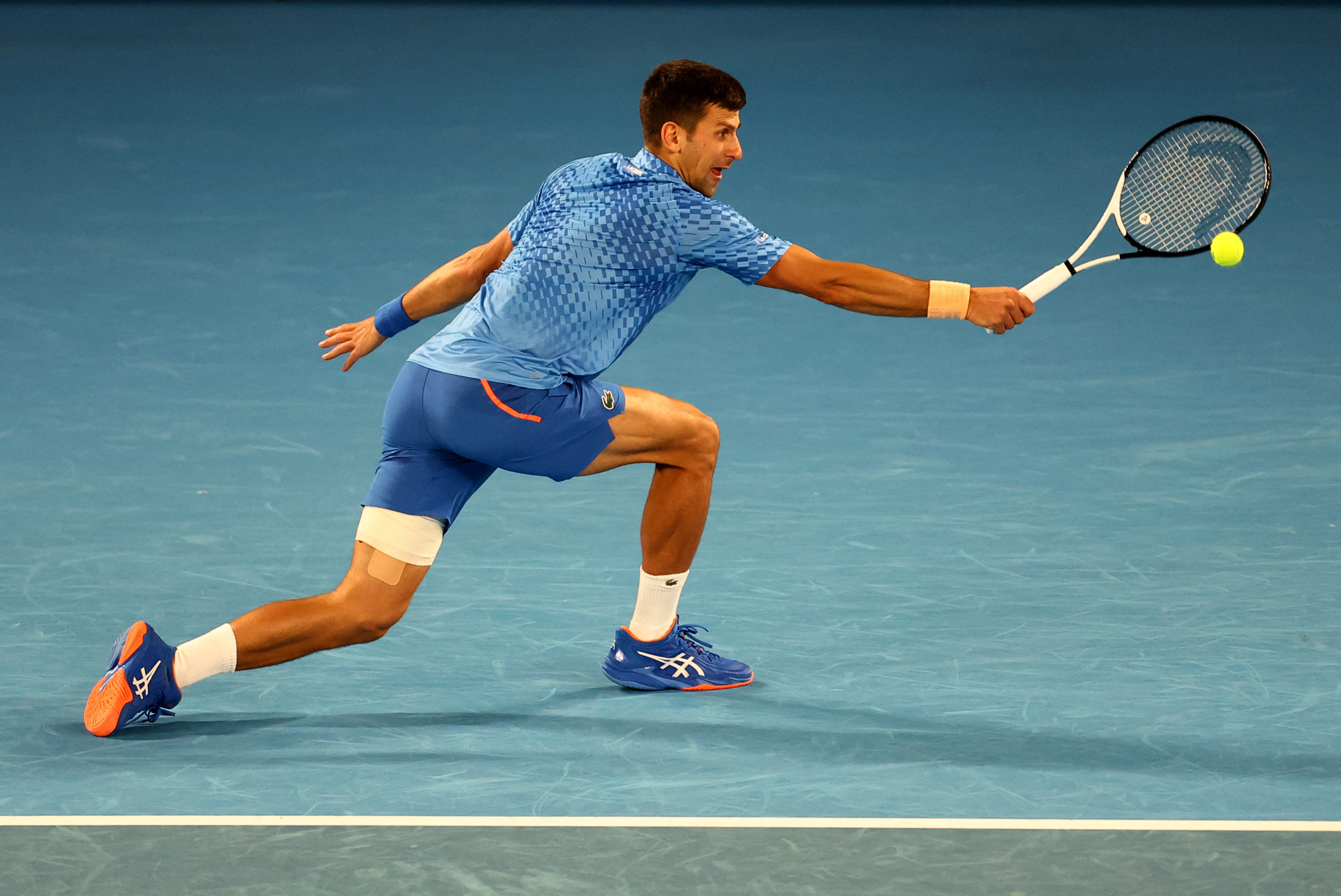 Creaking Djokovic downs Dimitrov to advance in Australian Open