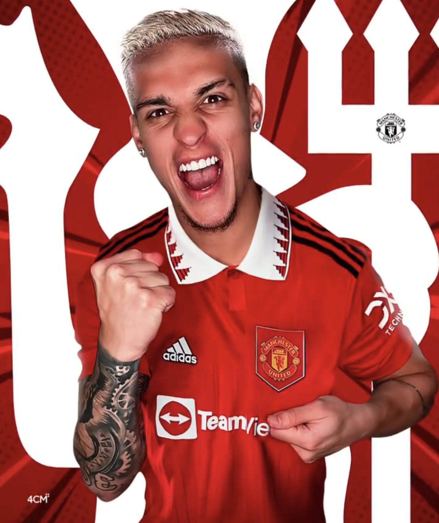Photos Antony in Man Utd kit after completing £86m move