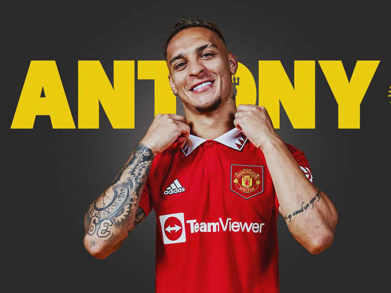 First photo of Antony in Man Utd kits after transfer from Ajax