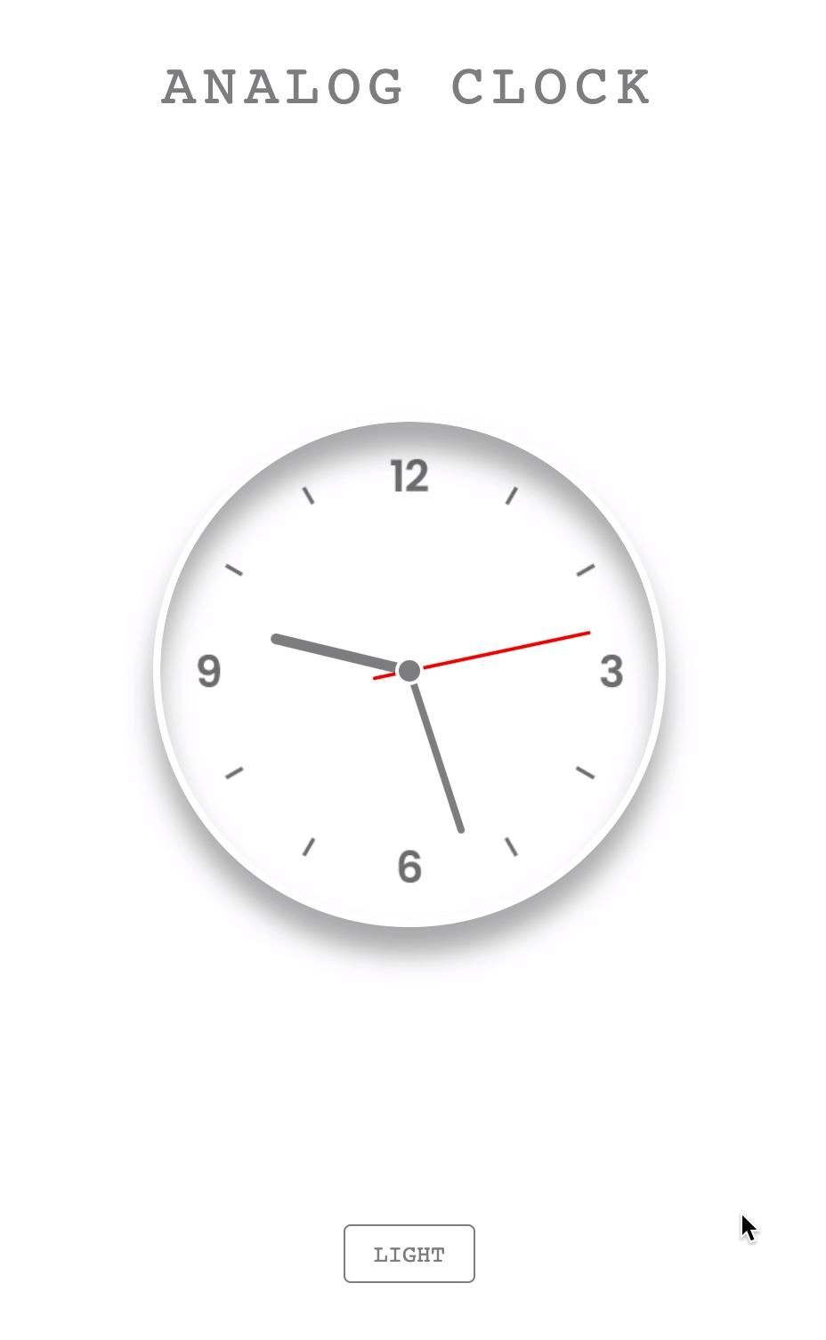 Analog Clock. Light and Dark. Wallpaper. iPhone wallpaper clock, Clock wallpaper, Clock