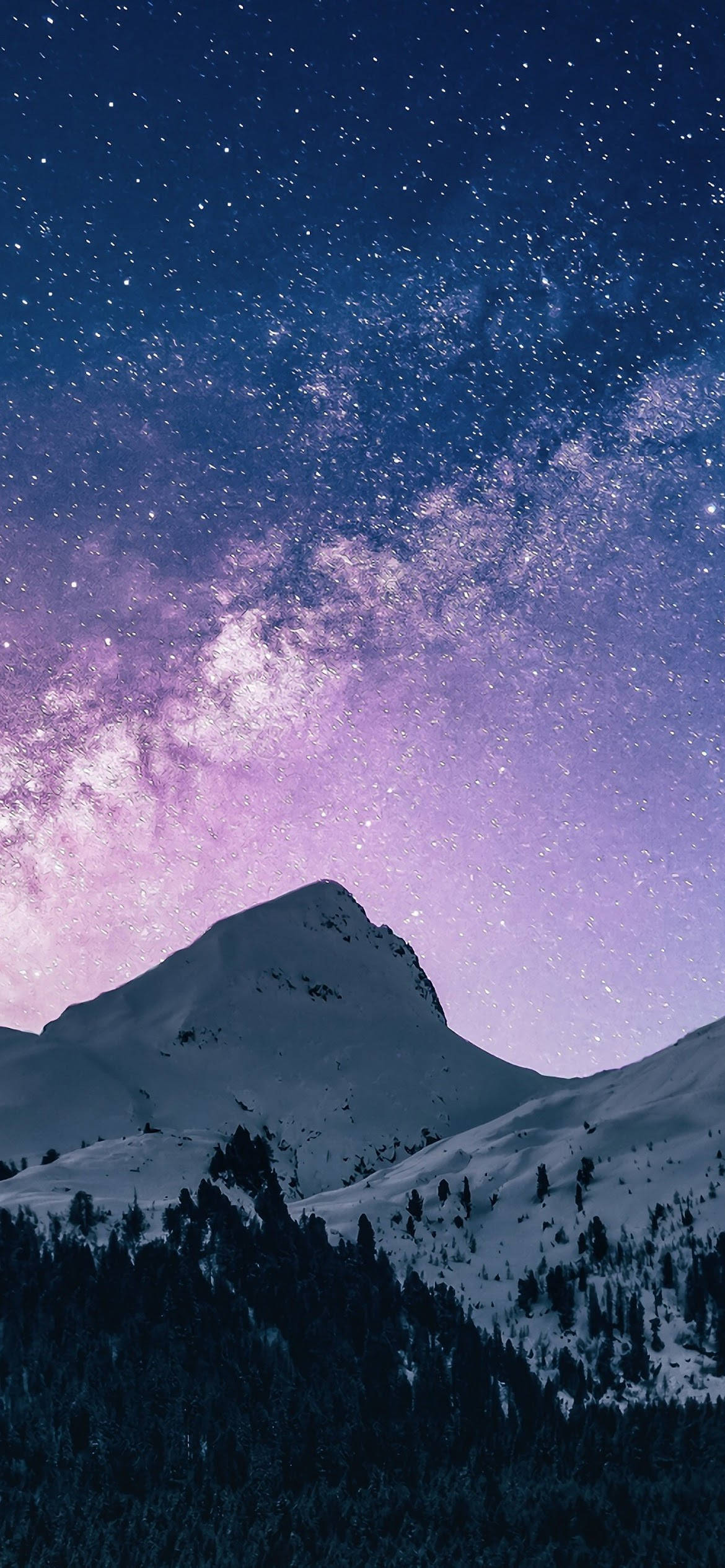 Download Starry Sky iPhone Amoled Wallpaper