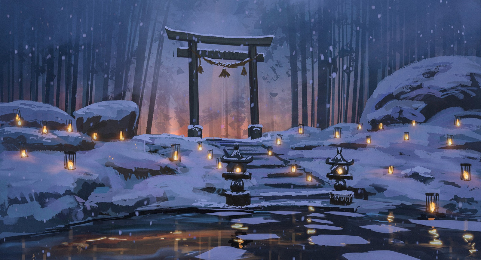 Anime Winter HD Wallpaper
