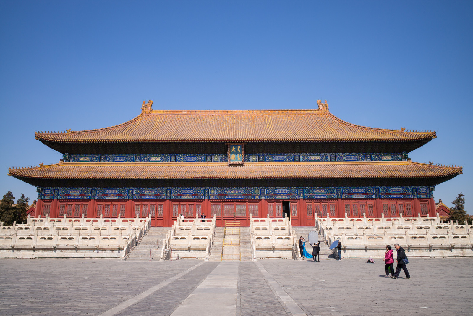 Wallpaper, China, Beijing, Imperial, city, hall, for, worship, ancestors, ancestral, temple, Working, peoples, cultural, palace, taimiao, blue, sky, clear, spring, landmark, monument, travel, architecture, Asia, Leica, M, 240, summicron, 28 5976x3992