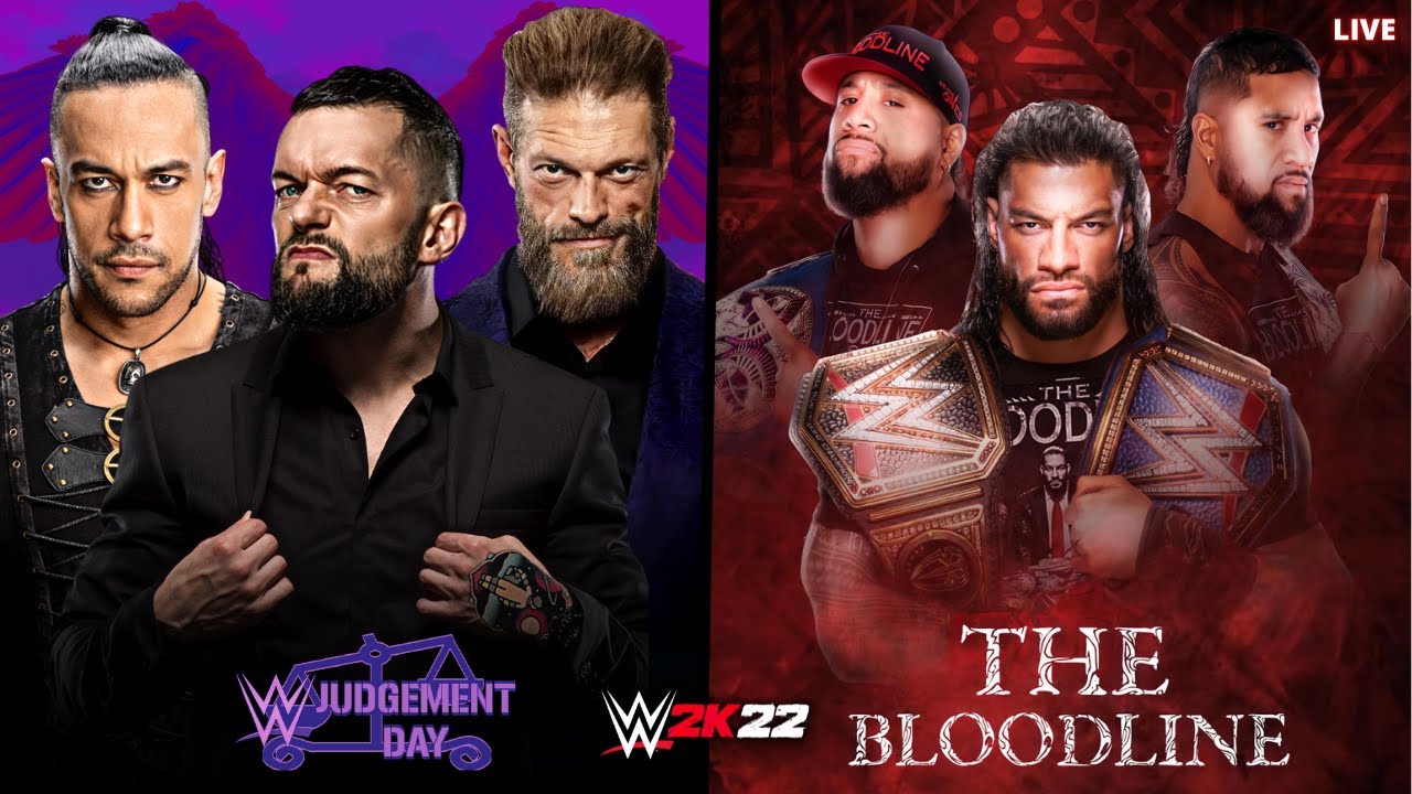 TEAM JUDGEMENT DAY VS TEAM BLOODLINE.. WWE 2K22