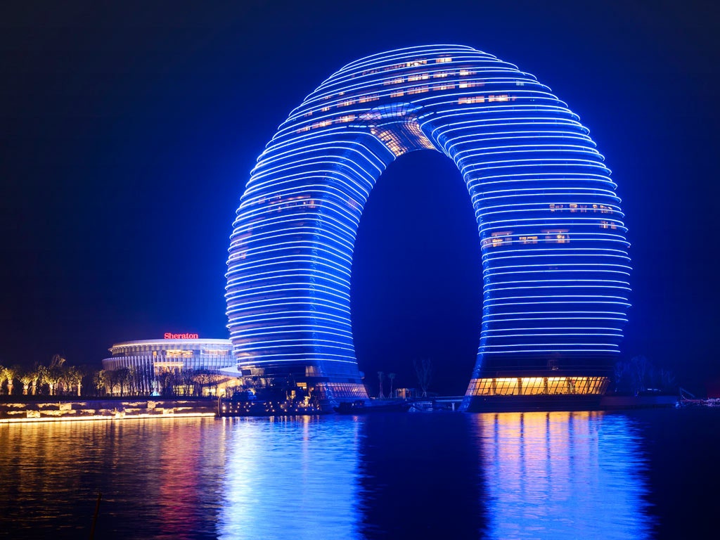 China's Wild New Doughnut Hotel Opens in Huzhou. Condé Nast Traveler