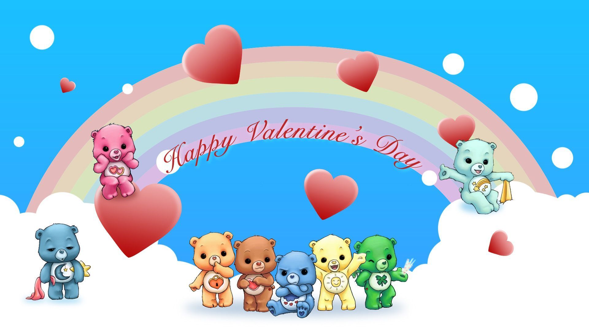 Care Bears Valentine's Day Wallpaper. Happy valentines day image, Disney valentines, Valentines wallpaper