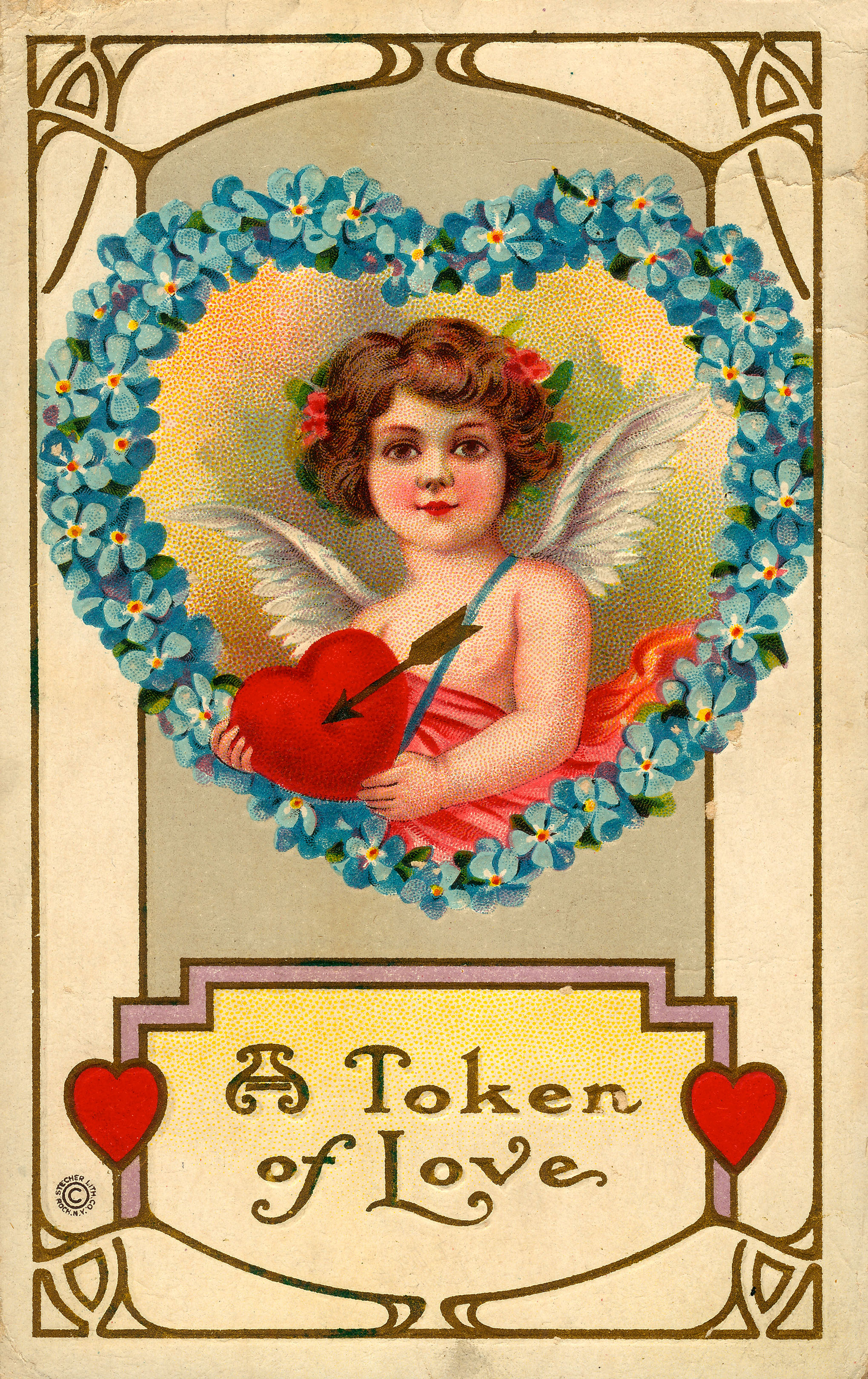 Fun Free Printable Happy Valentine's Day Image Box Blue