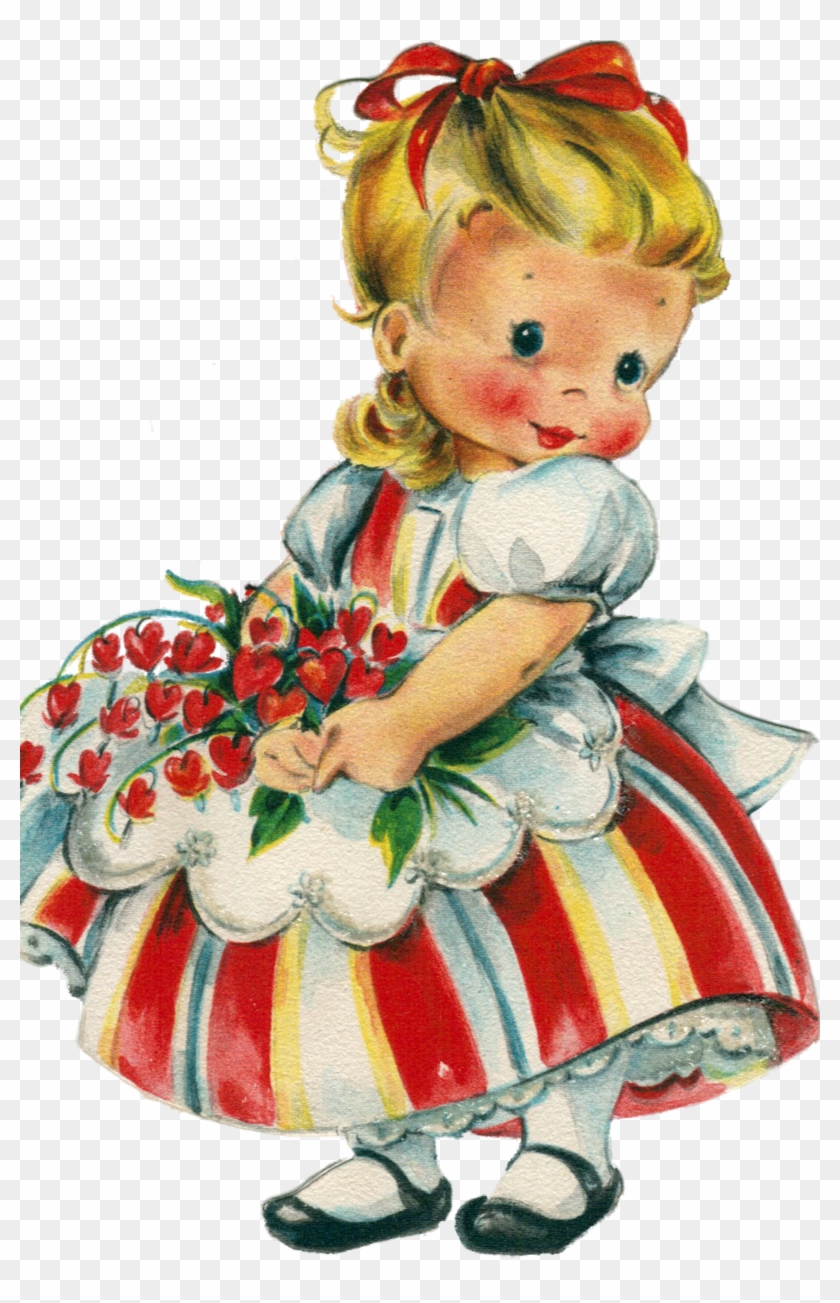 Vintage Valentines, Valentine Ideas, Children Picture, Valentine Card For My Daughter Transparent PNG Clipart Image Download
