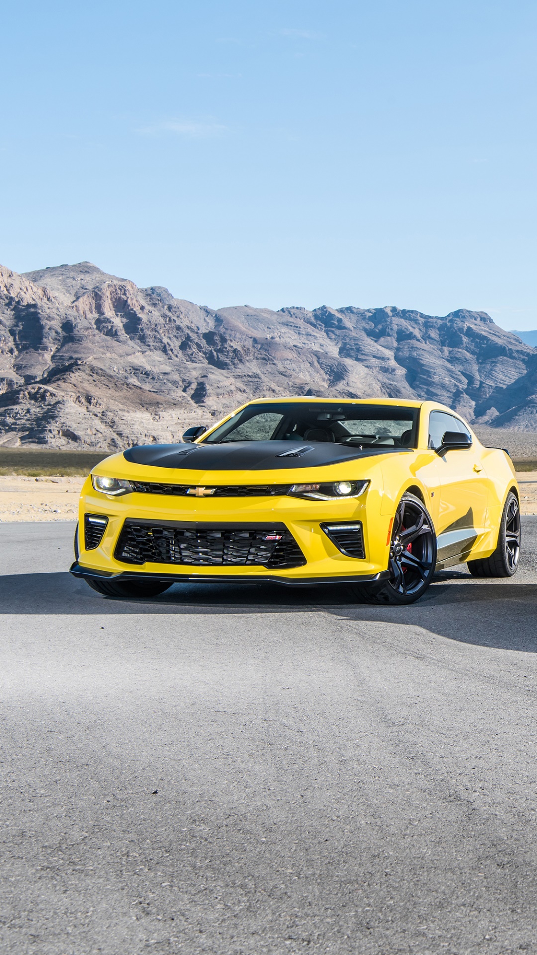 Wallpaper / Vehicles Chevrolet Camaro Phone Wallpaper, Car, Yellow Car, Muscle Car, Vehicle, Chevrolet, 1080x1920 free download