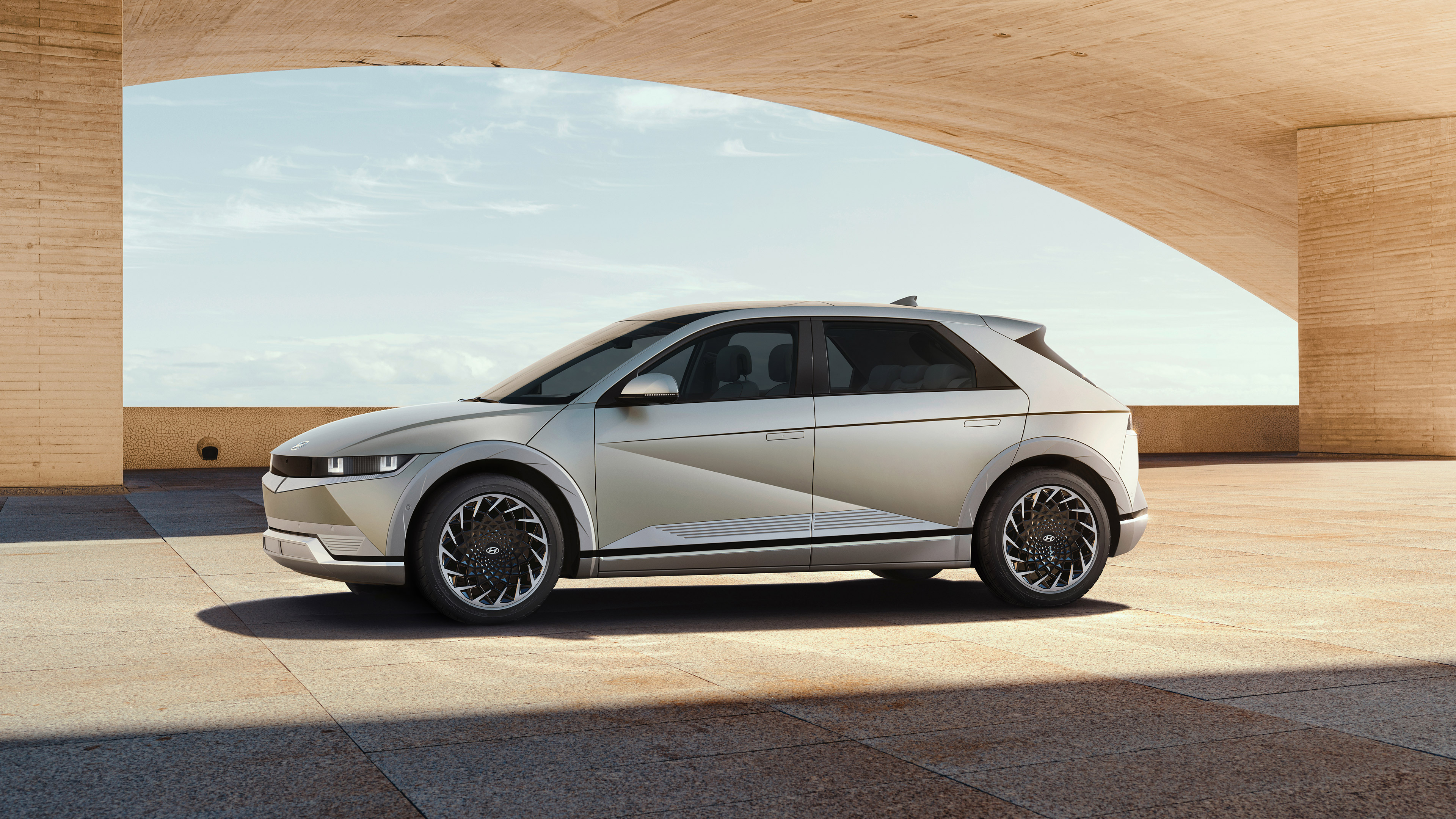 Hyundai Ioniq 5 4K, SUV, Silver Car, Hyundai, Car Gallery HD Wallpaper
