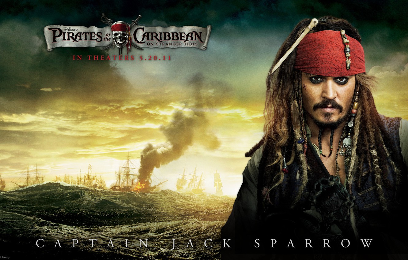 Wallpaper sea, pirates of the Caribbean, Jack Sparrow image for desktop, section фильмы