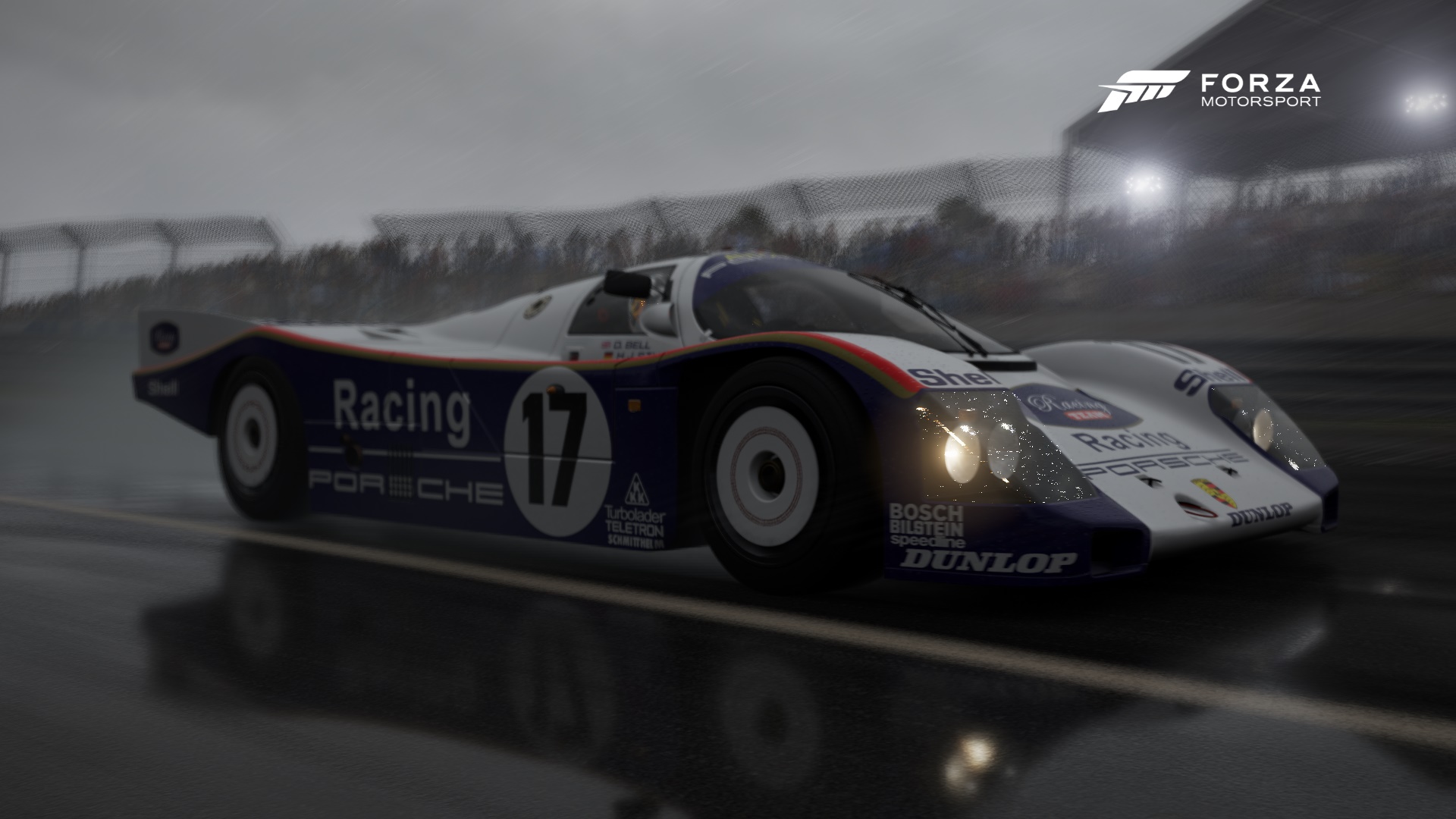 Here's a wallpaper of the Porsche 962C, with it being taken in Forza Motorsport Six!