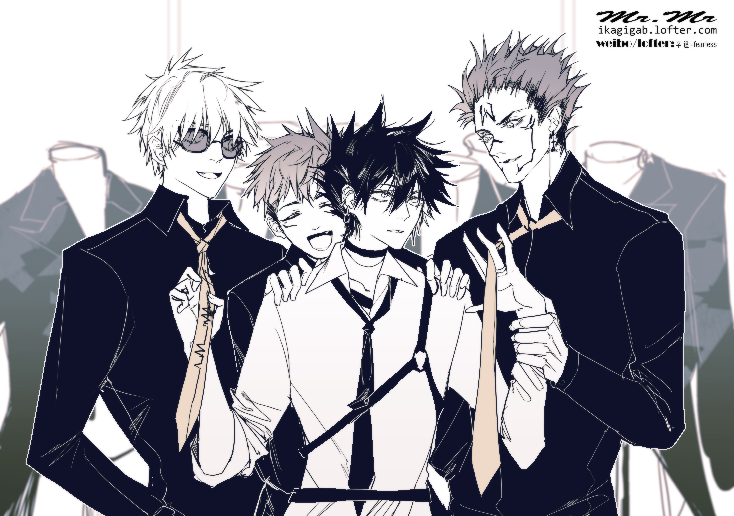 Yuji Itadori, Sukuna (Jujutsu Kaisen) HD, Yuji Itadori, Sukuna (Jujutsu Kaisen), Megumi Fushiguro, Satoru Gojo Gallery HD Wallpaper