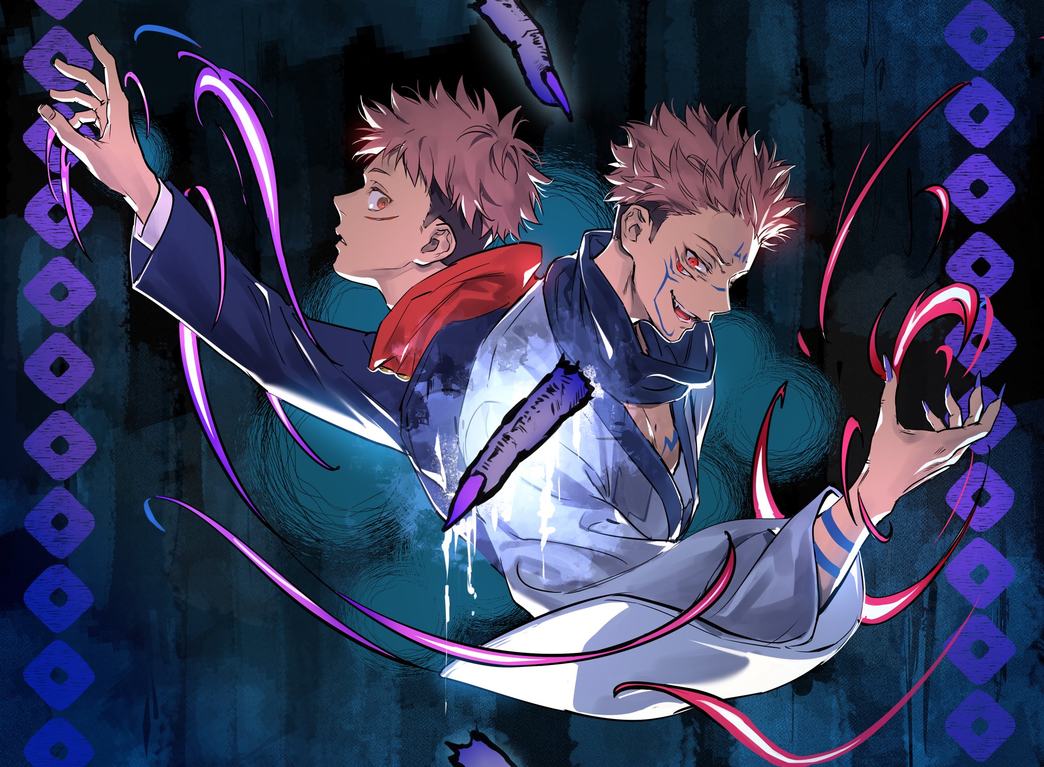 Yuji Itadori, Sukuna (Jujutsu Kaisen) HD, Yuji Itadori, Sukuna (Jujutsu Kaisen) Gallery HD Wallpaper