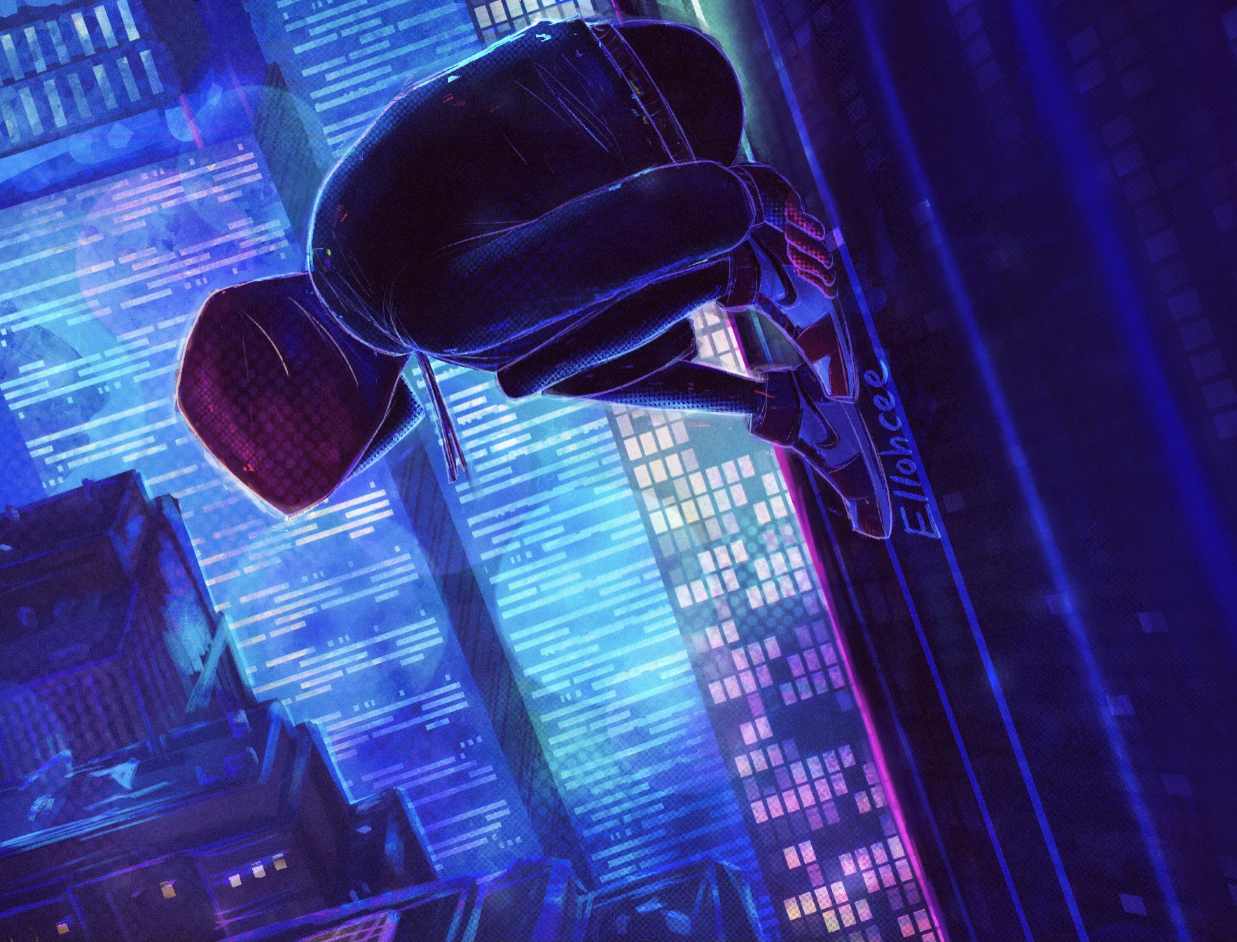 Ello's a leap of faith. #MilesMorales #IntoTheSpiderverse