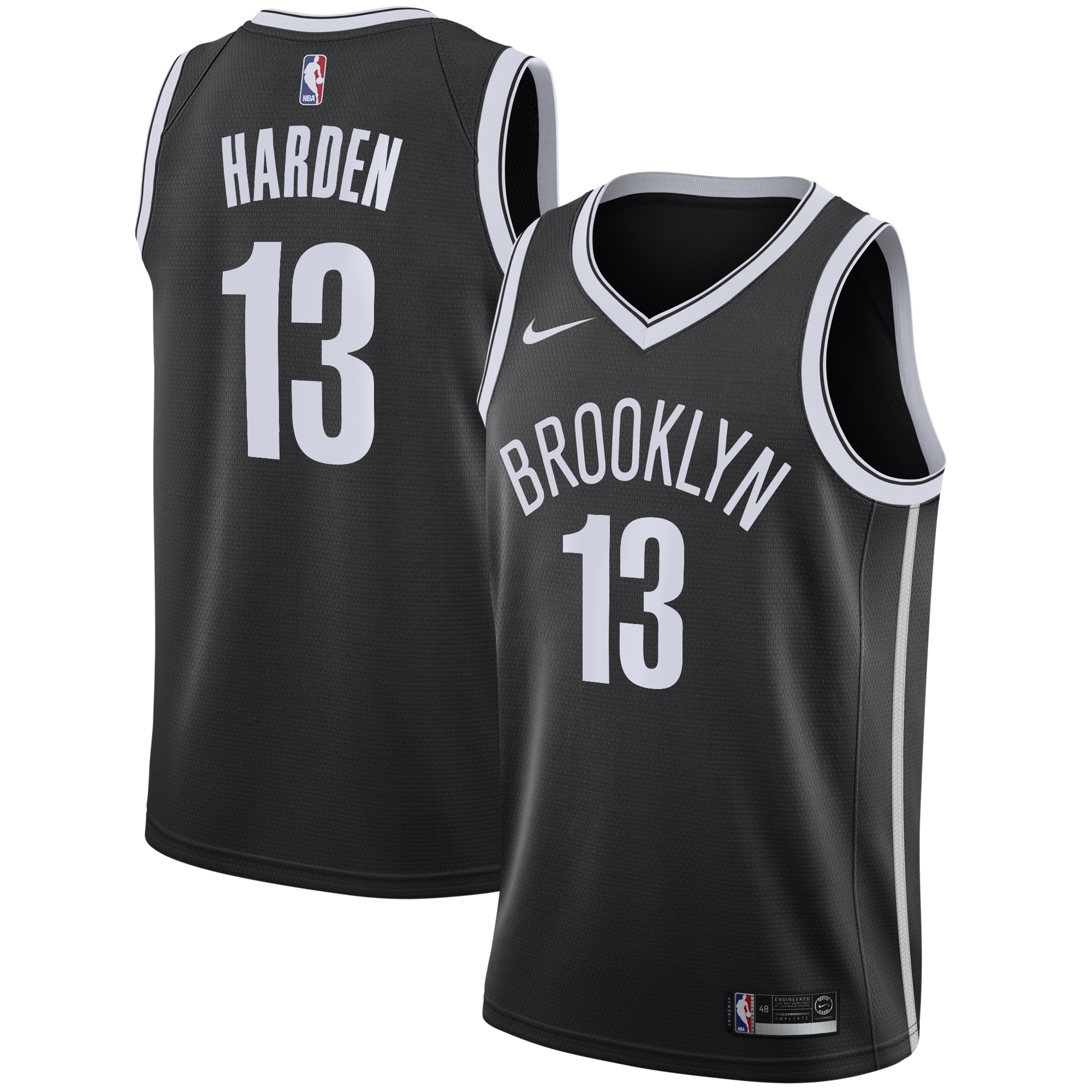 James Harden Brooklyn Nets Nike 2020 21 Swingman Jersey Black