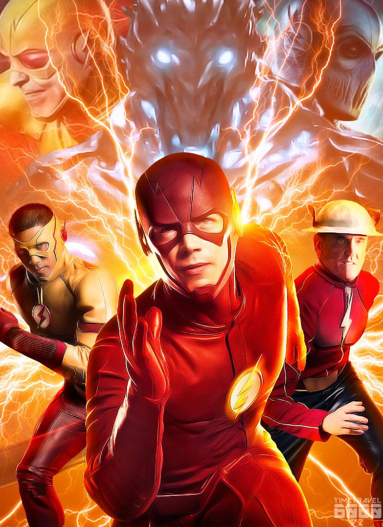 The Flash Speedsters Poster by Timetravel6000v2. The flash poster, Flash wallpaper, Flash superhero