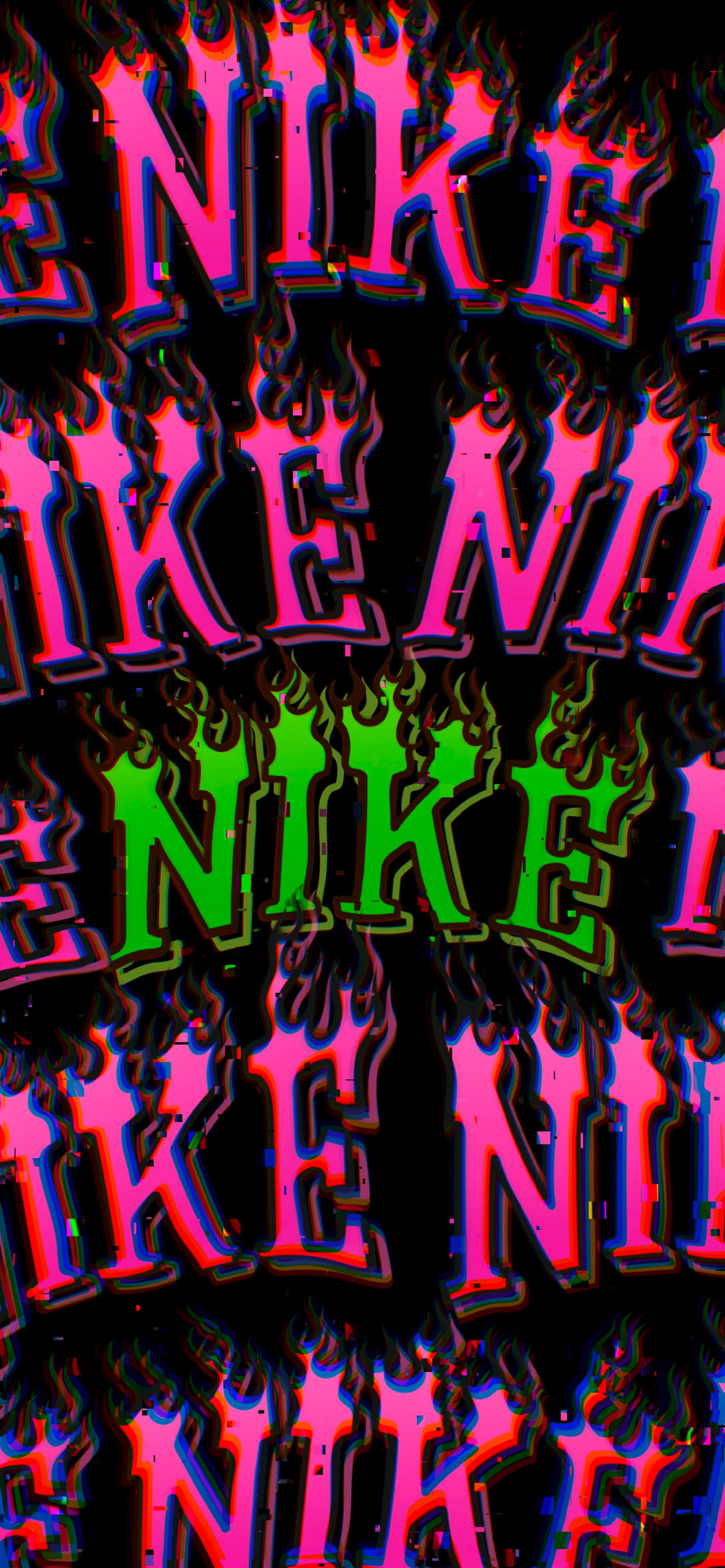 Black Nike Wallpaper with Flame Logo Nike Wallpaper HD