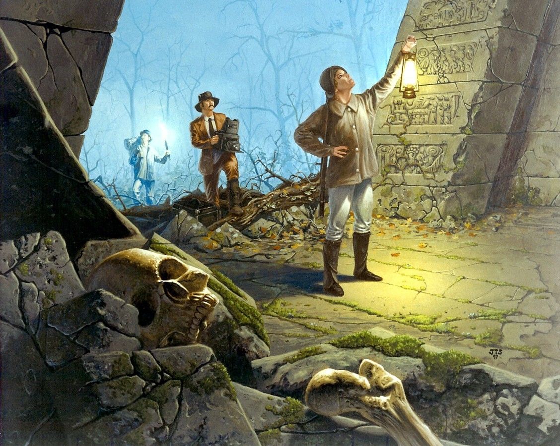 Hyperborean ruins. Art, Painting, Wallpaper